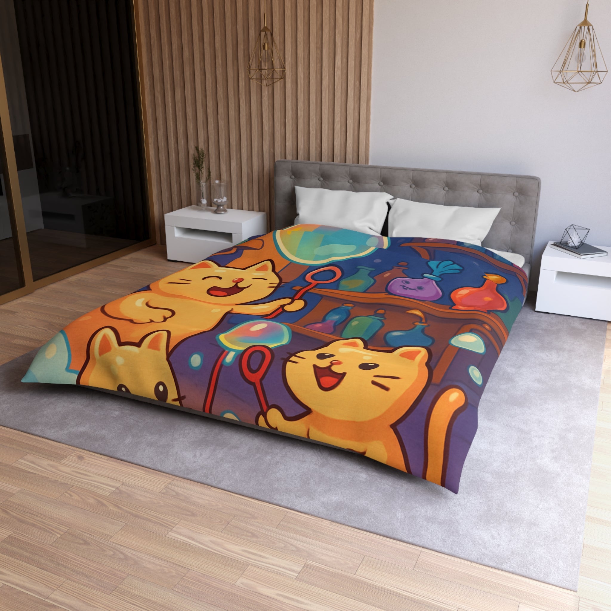 Housse de Couette Microfibre Création Artistique Moderne Design Exclusif Décoration Chambre