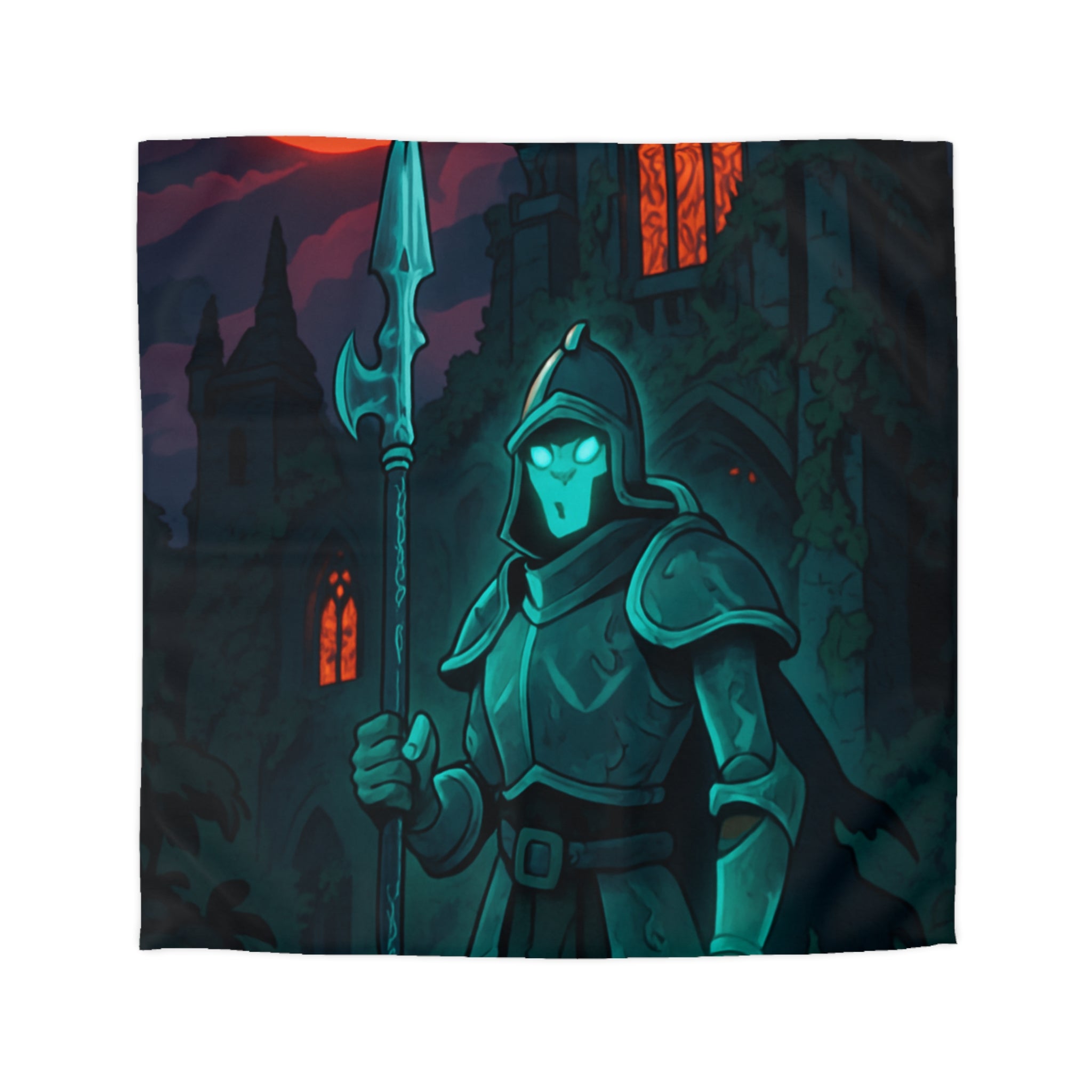 Housse de Couette Microfibre Illustration Unique Design Moderne Décoration Intérieure Raffinée