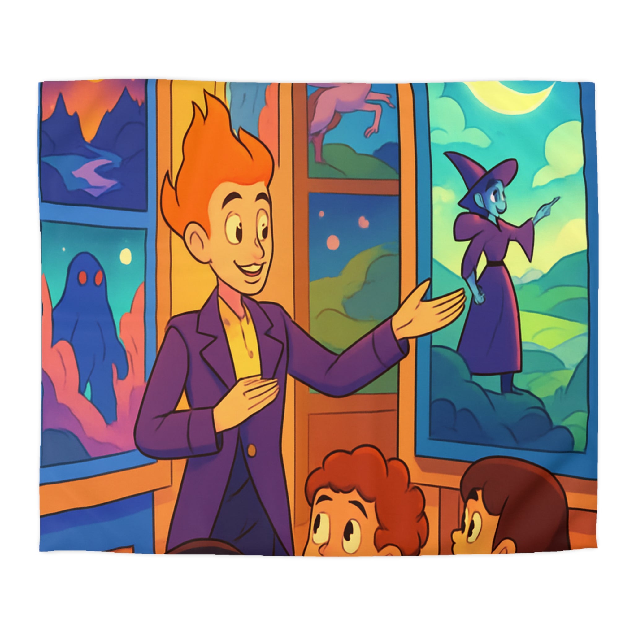 Housse de Couette Microfibre Motif Créatif Original Style Contemporain Chambre Élégante