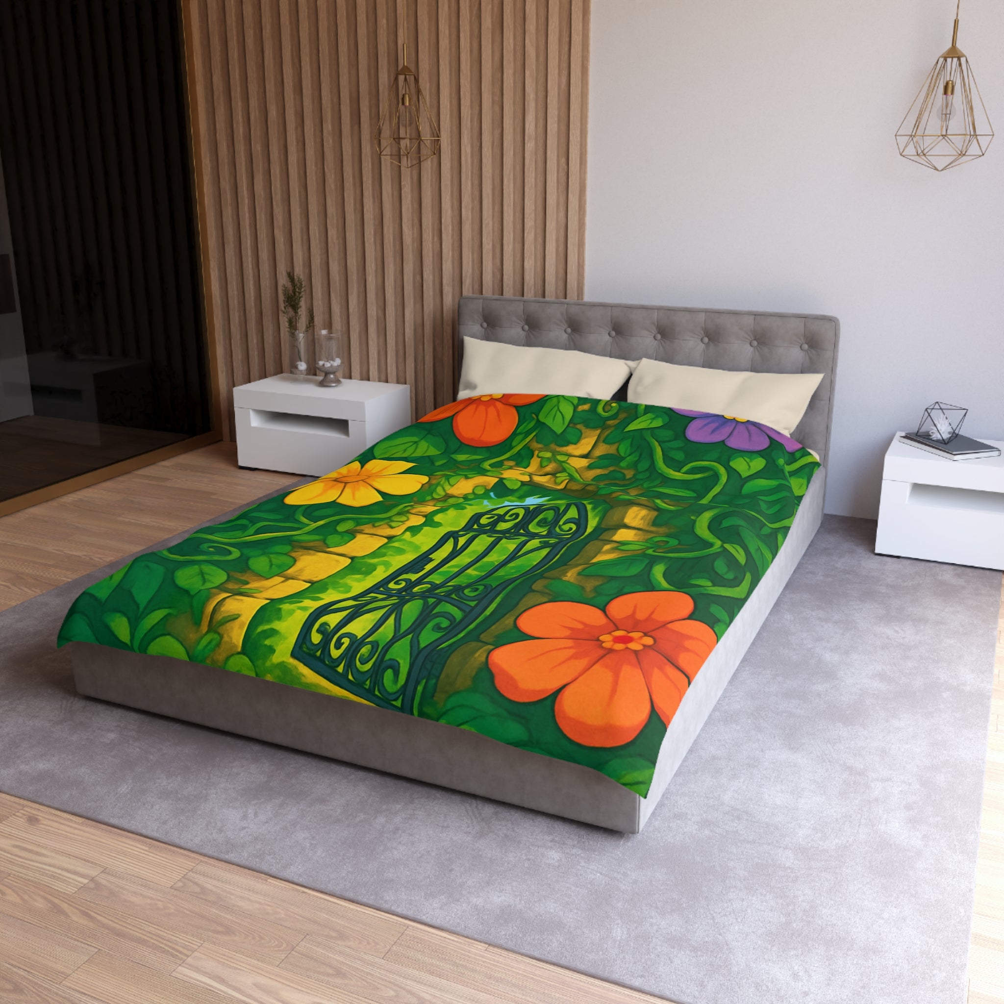 Housse de Couette Microfibre Création Artistique Moderne Design Exclusif Décoration Chambre