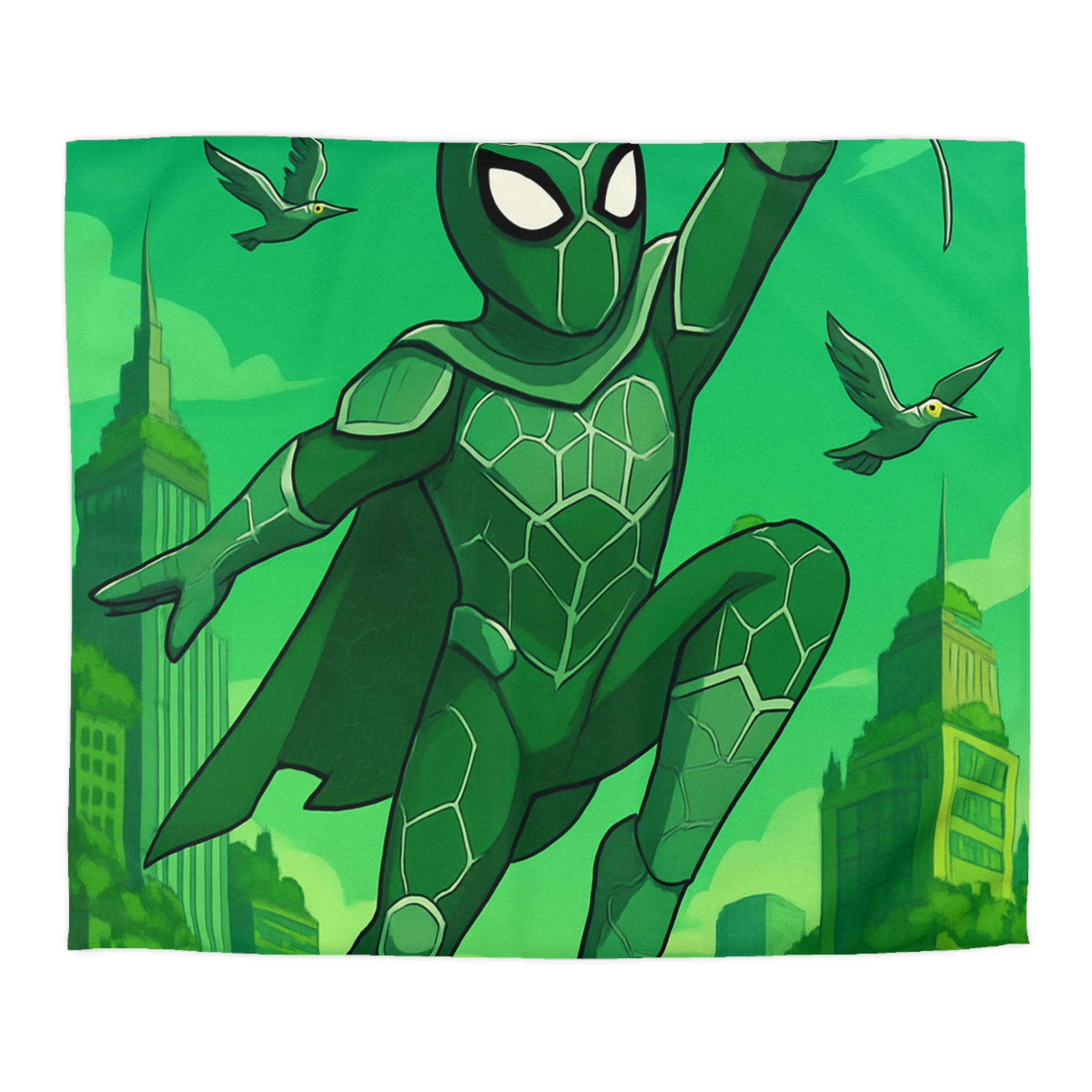 Housse de Couette Microfibre Motif Créatif Original Style Contemporain Chambre Élégante