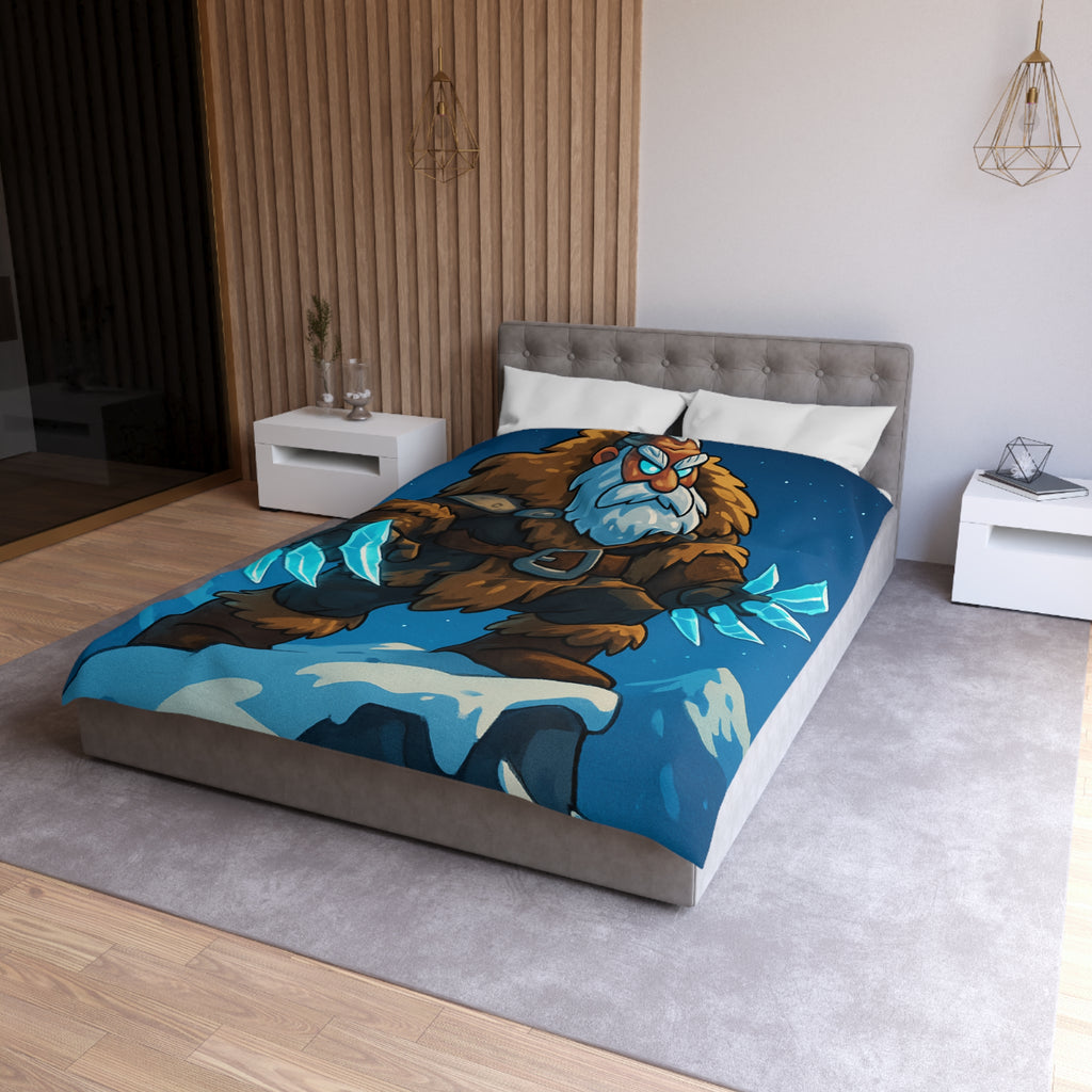 Housse de Couette Microfibre Motif Créatif Original Style Contemporain Chambre Élégante