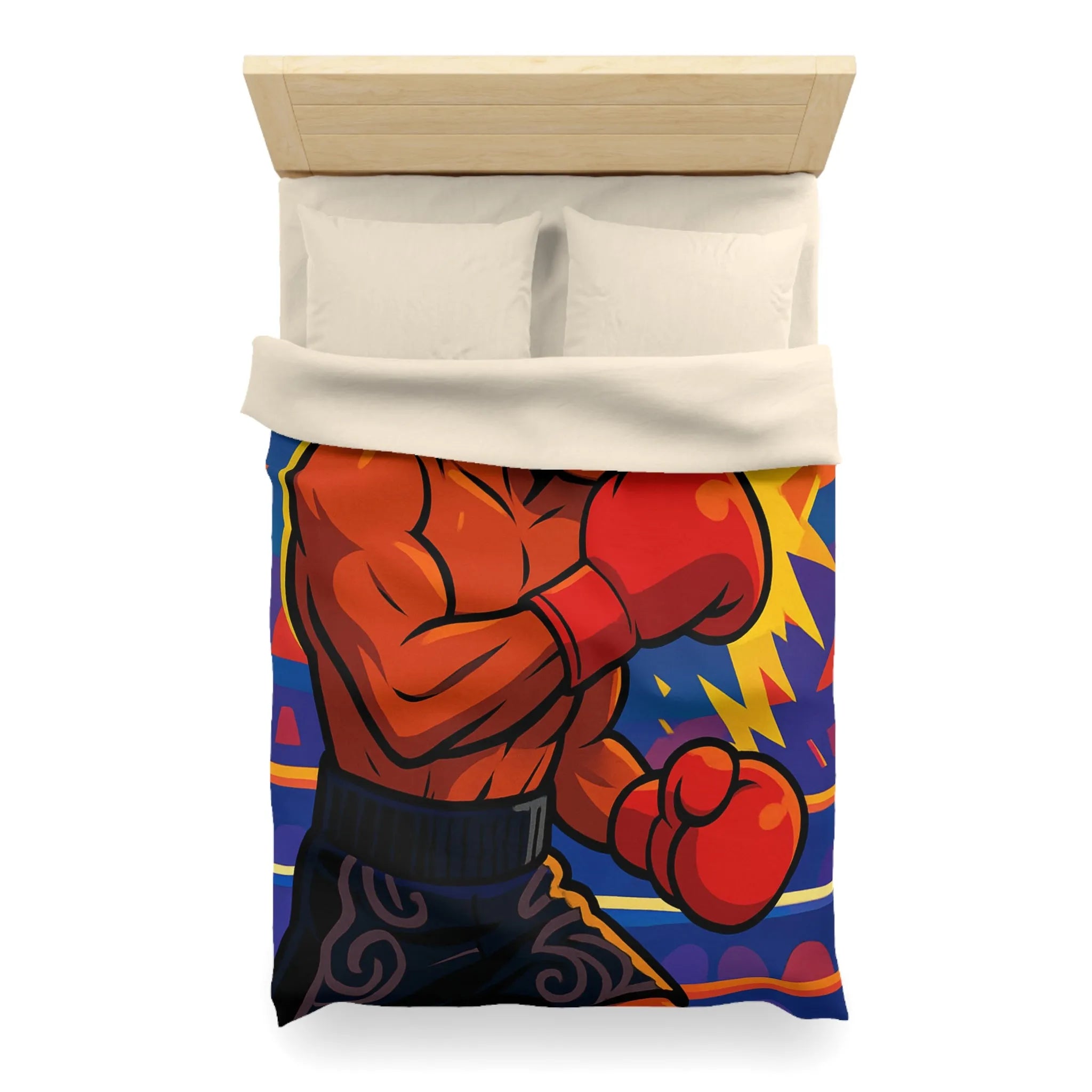 Housse de Couette Microfibre Art Graphique Contemporain Style Décoratif Chambre Tendance