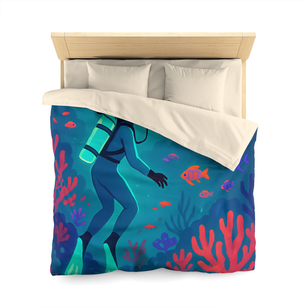 Plongée Sous-Marine Fantastique avec Récifs Colorés et Ville Mystérieuse en Arrière-Plan