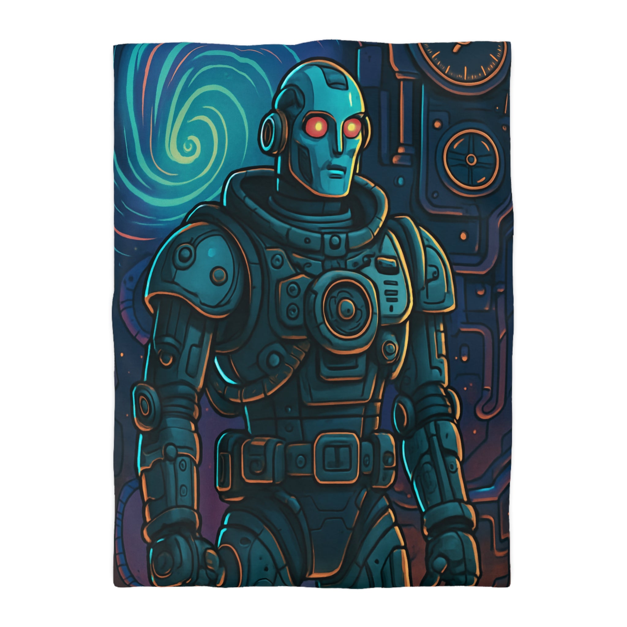 Housse de Couette Microfibre Illustration Unique Design Moderne Décoration Intérieure Raffinée