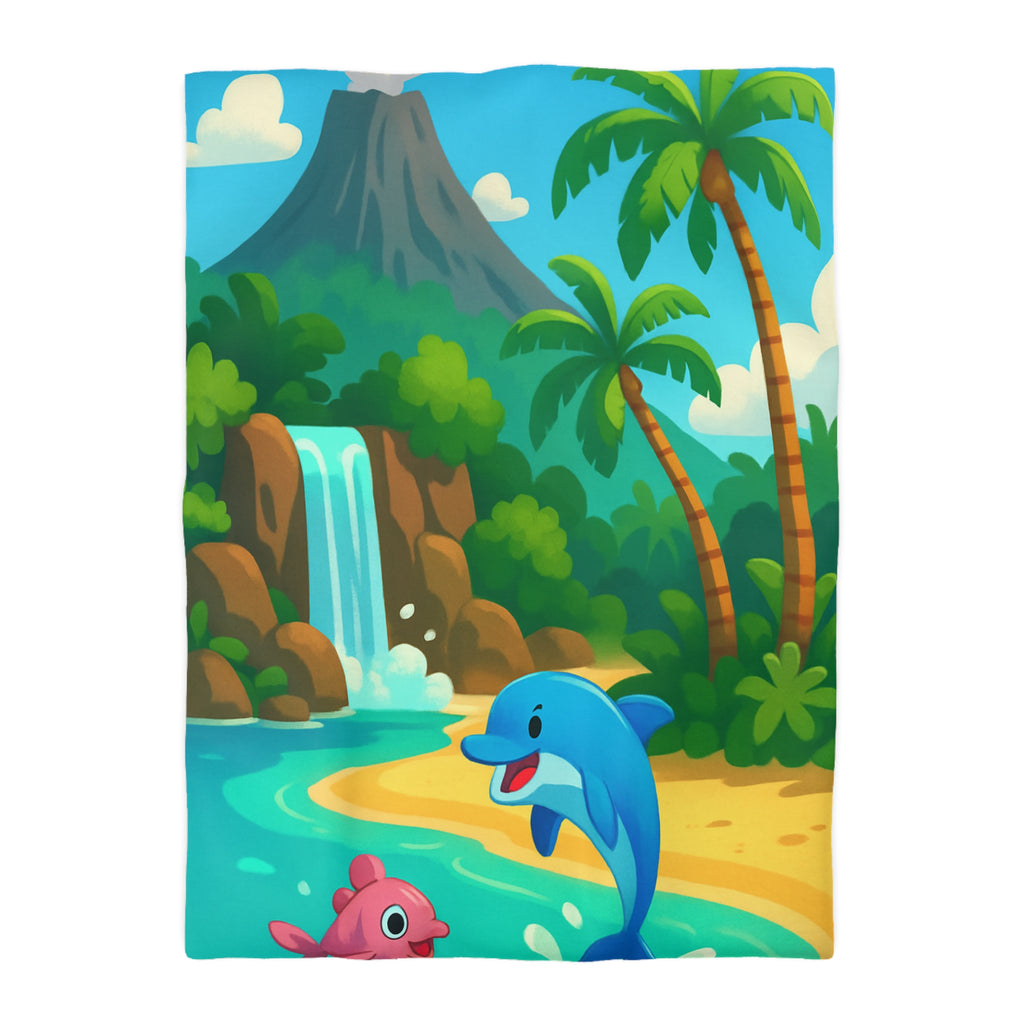 Housse de Couette Microfibre Motif Créatif Original Style Contemporain Chambre Élégante