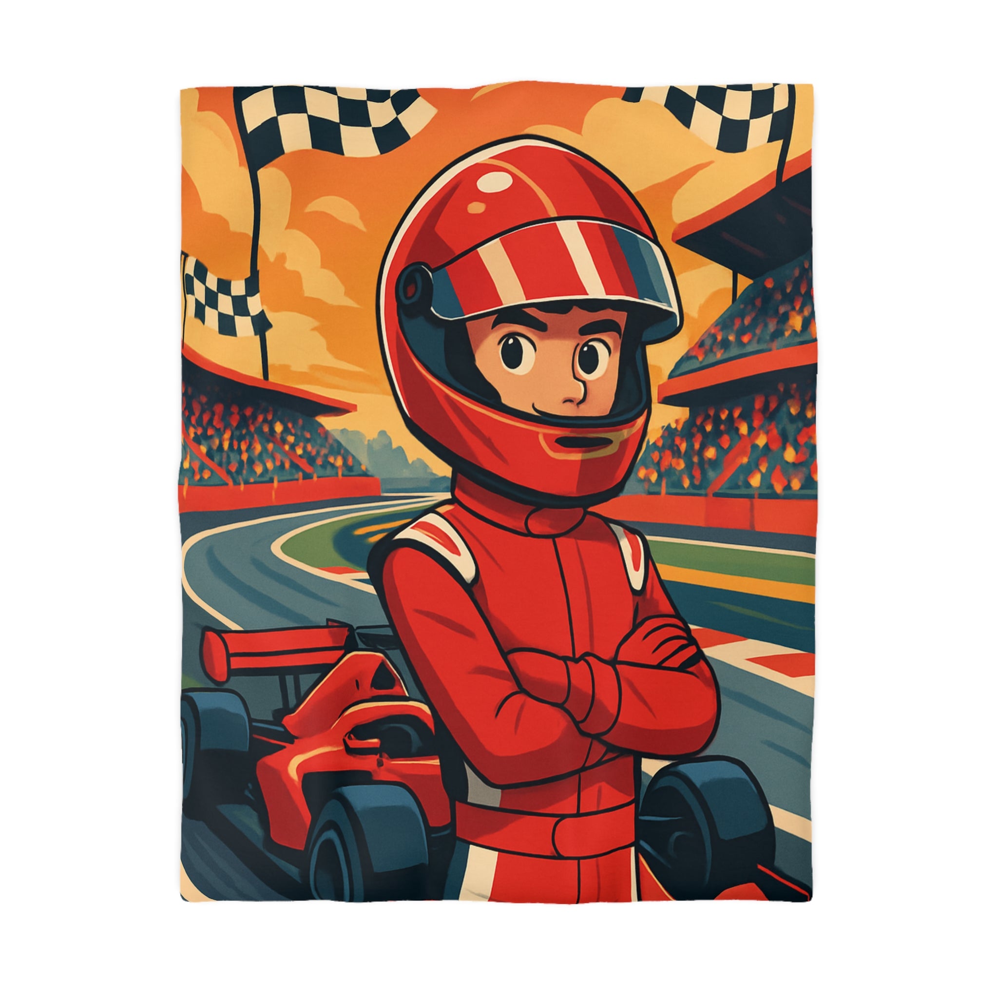 Housse de Couette Microfibre Illustration Unique Design Moderne Décoration Intérieure Raffinée