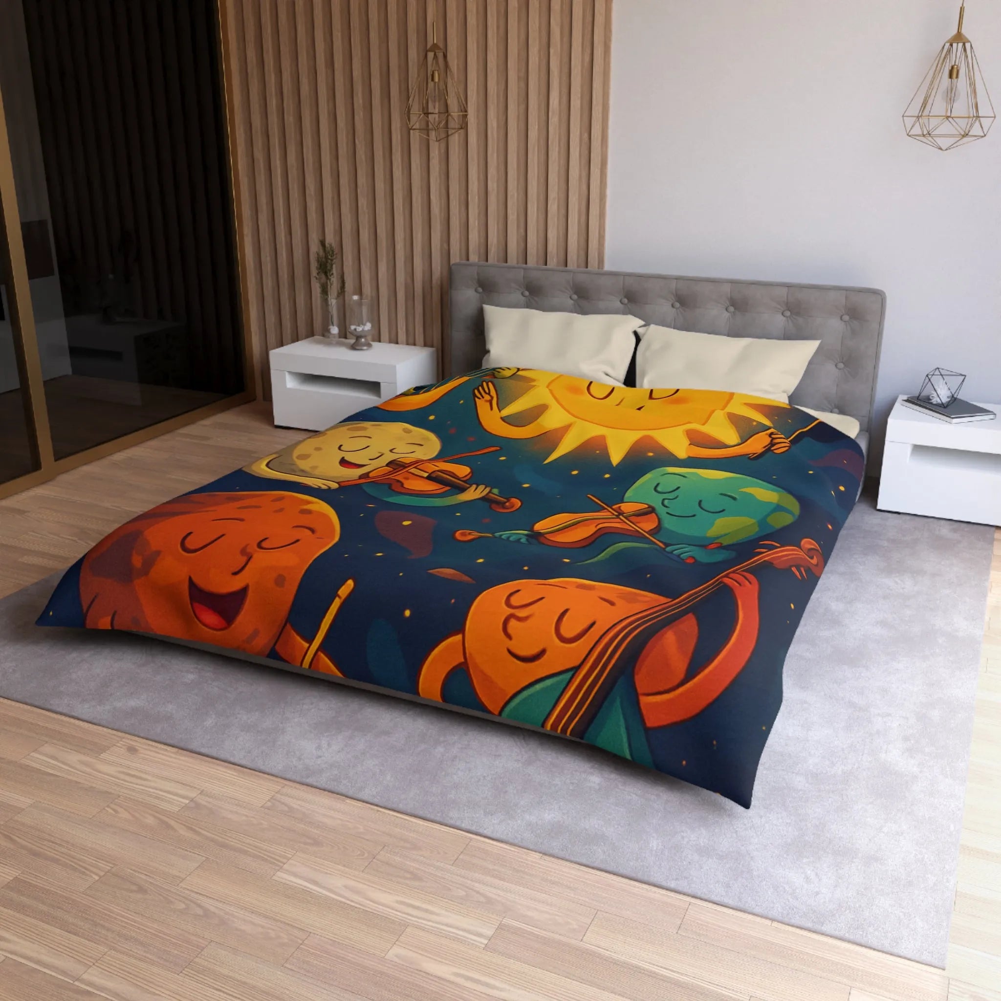 Housse de Couette Microfibre Création Artistique Moderne Design Exclusif Décoration Chambre