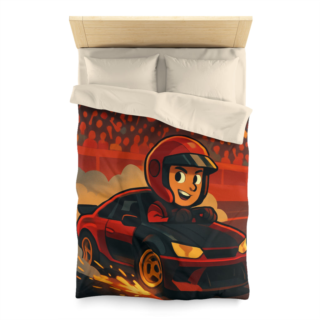 Housse de Couette Microfibre Motif Créatif Original Style Contemporain Chambre Élégante