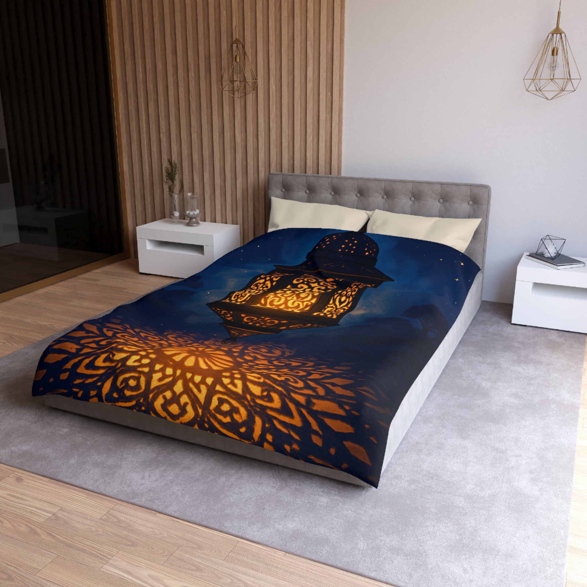 Housse de Couette Microfibre Design Artistique Moderne Décoration Chambre Confort Premium