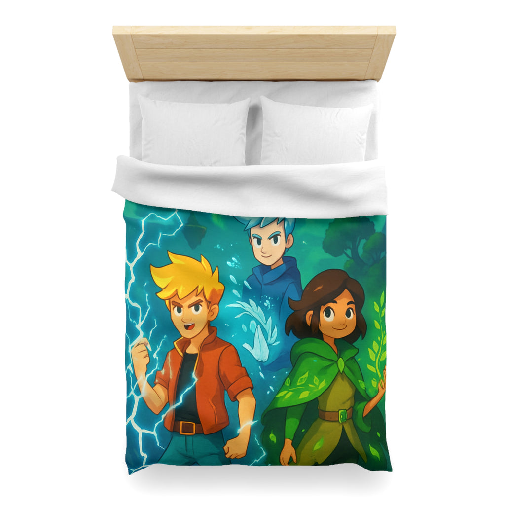 Housse de Couette Microfibre Design Artistique Moderne Décoration Chambre Confort Premium