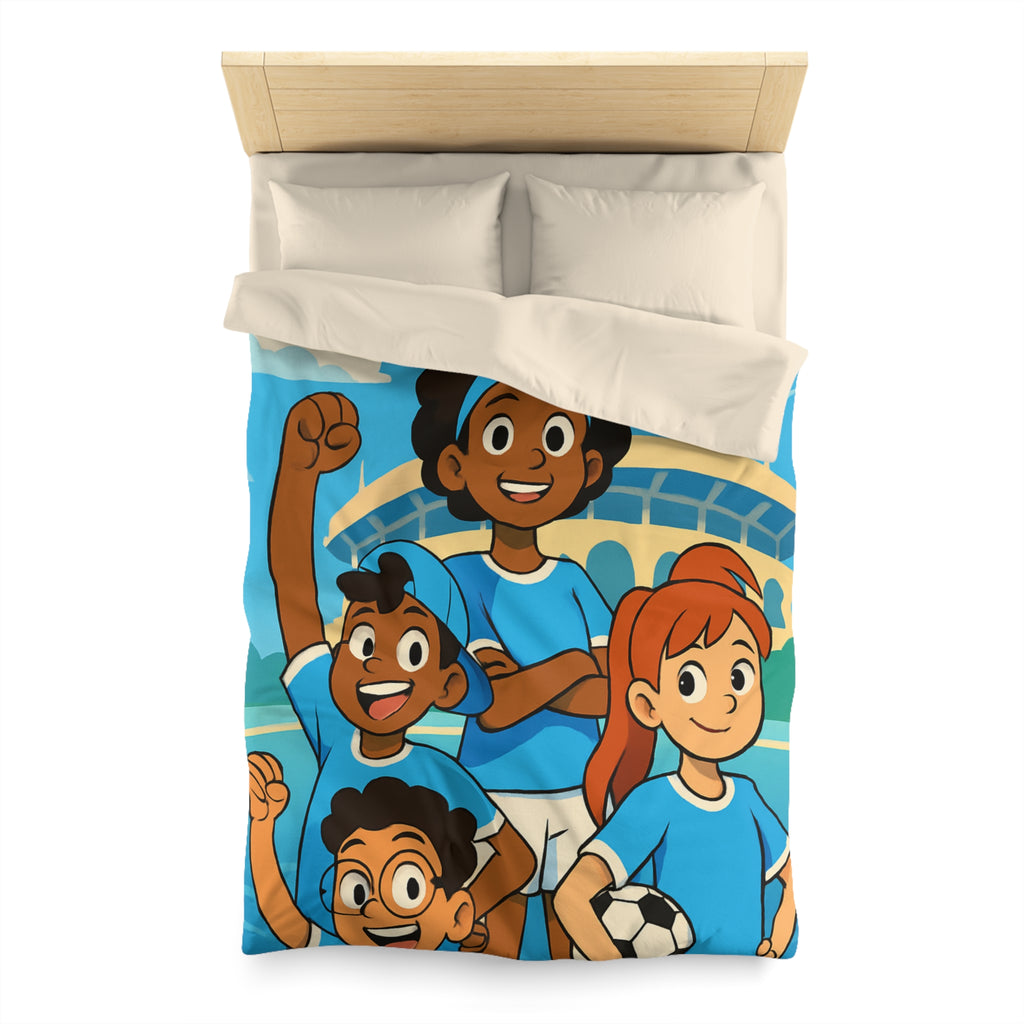 Housse de Couette Microfibre Illustration Unique Design Moderne Décoration Intérieure Raffinée