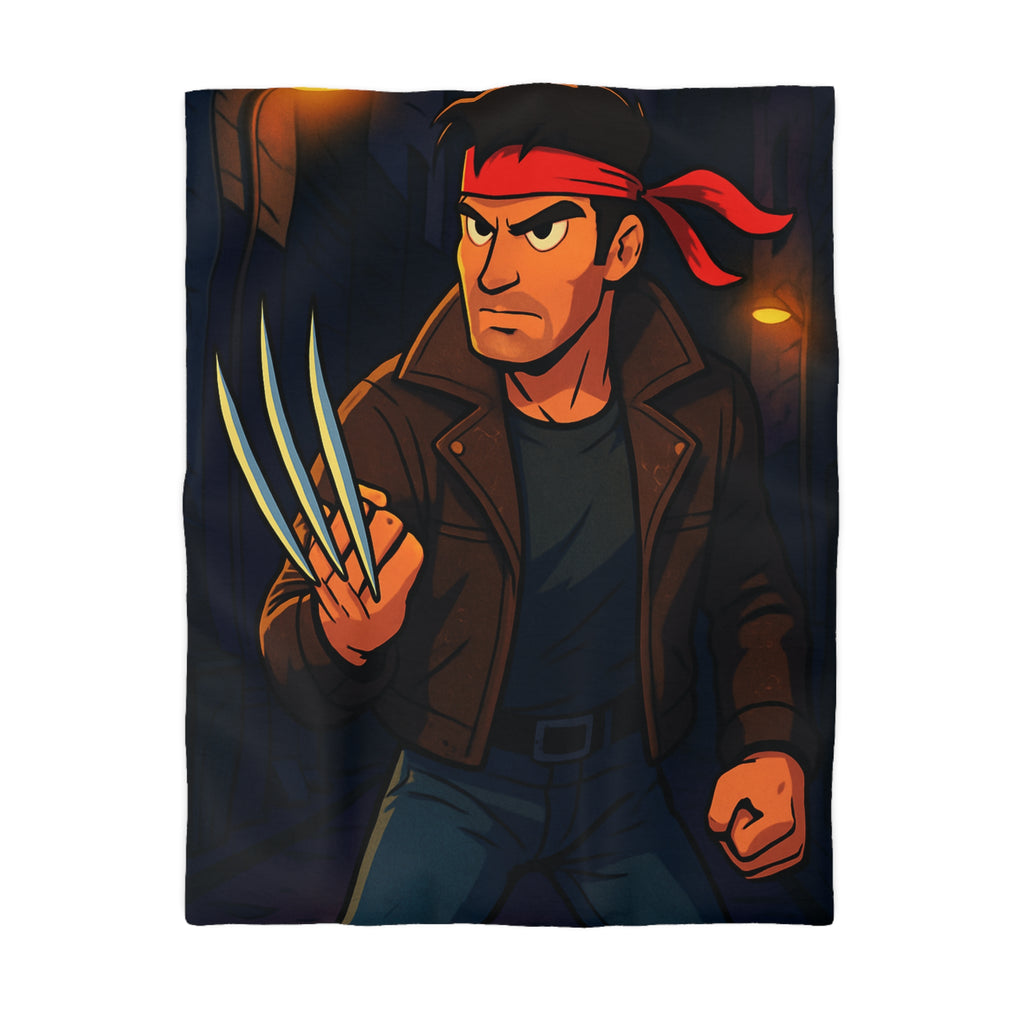 Housse de Couette Microfibre Illustration Unique Design Moderne Décoration Intérieure Raffinée