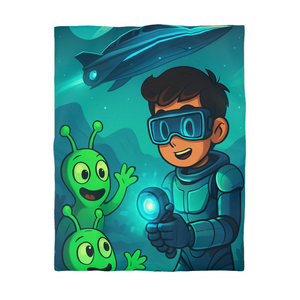 Housse de Couette Microfibre Design Artistique Moderne Décoration Chambre Confort Premium