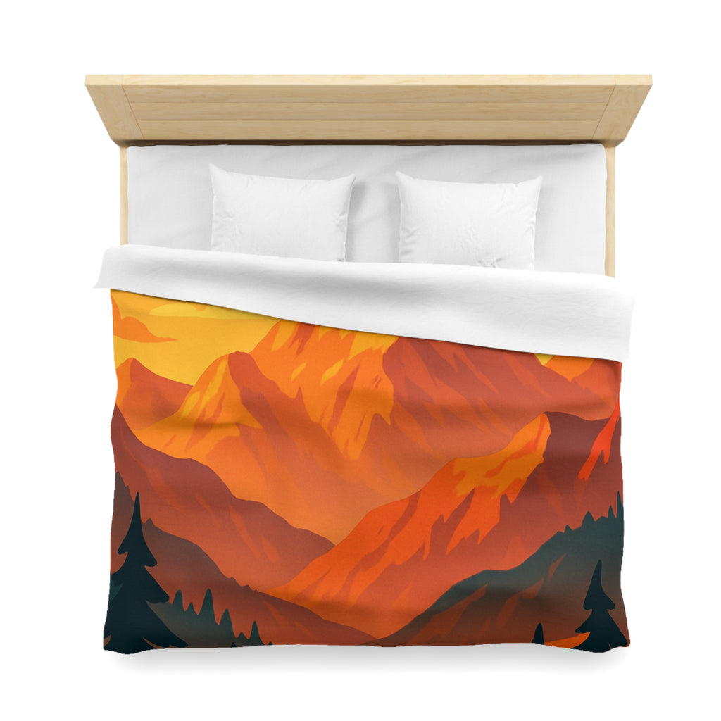 Housse de Couette Microfibre Design Artistique Moderne Décoration Chambre Confort Premium