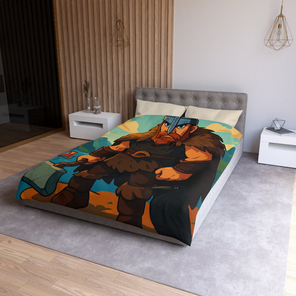 Housse de Couette Microfibre Illustration Unique Design Moderne Décoration Intérieure Raffinée