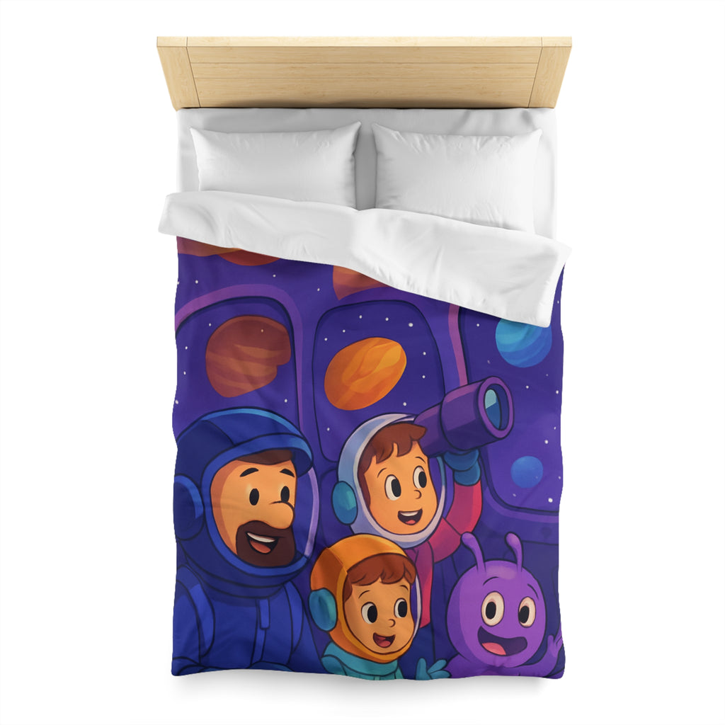 Housse de Couette Microfibre Motif Créatif Original Style Contemporain Chambre Élégante