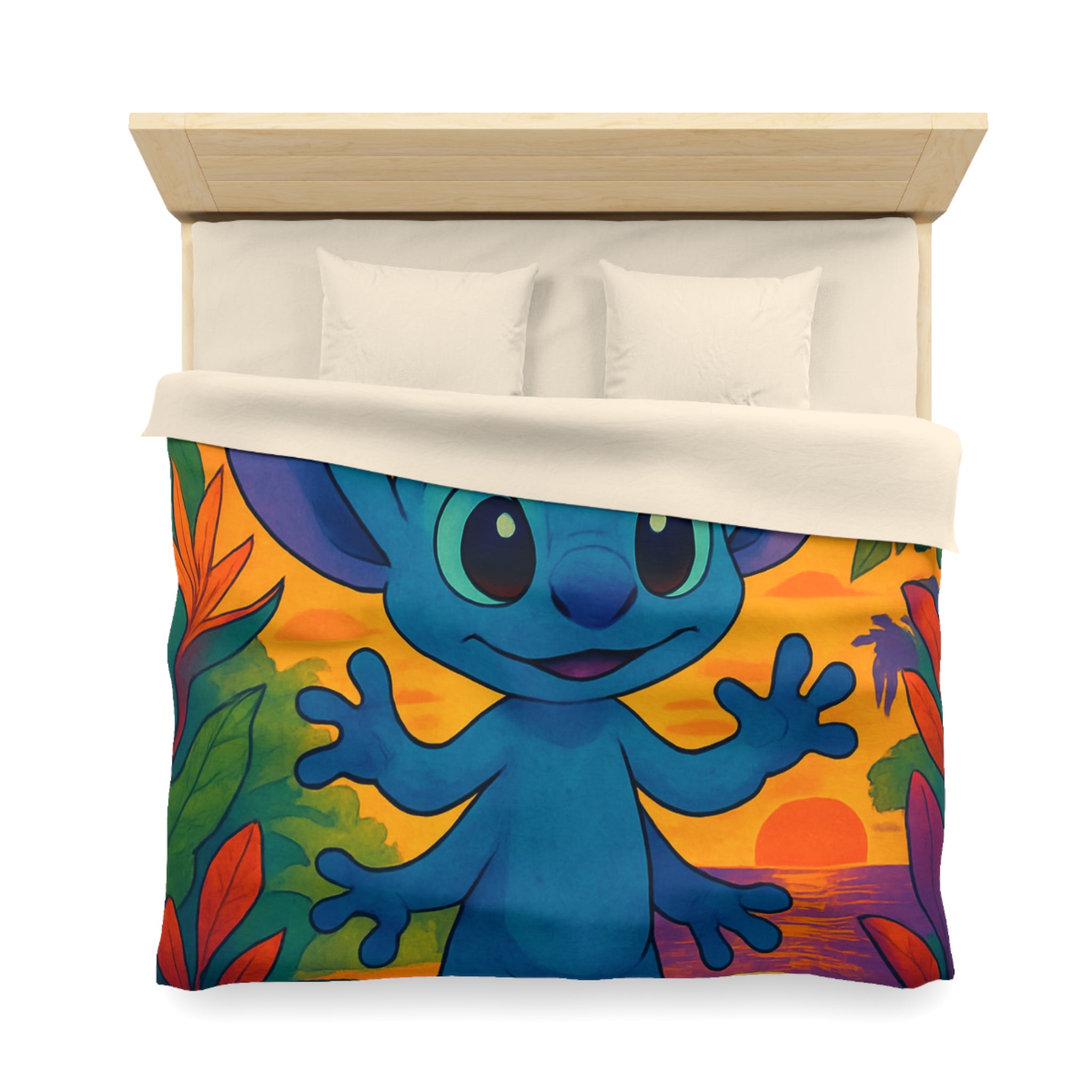 Housse de Couette Microfibre Design Artistique Moderne Décoration Chambre Confort Premium