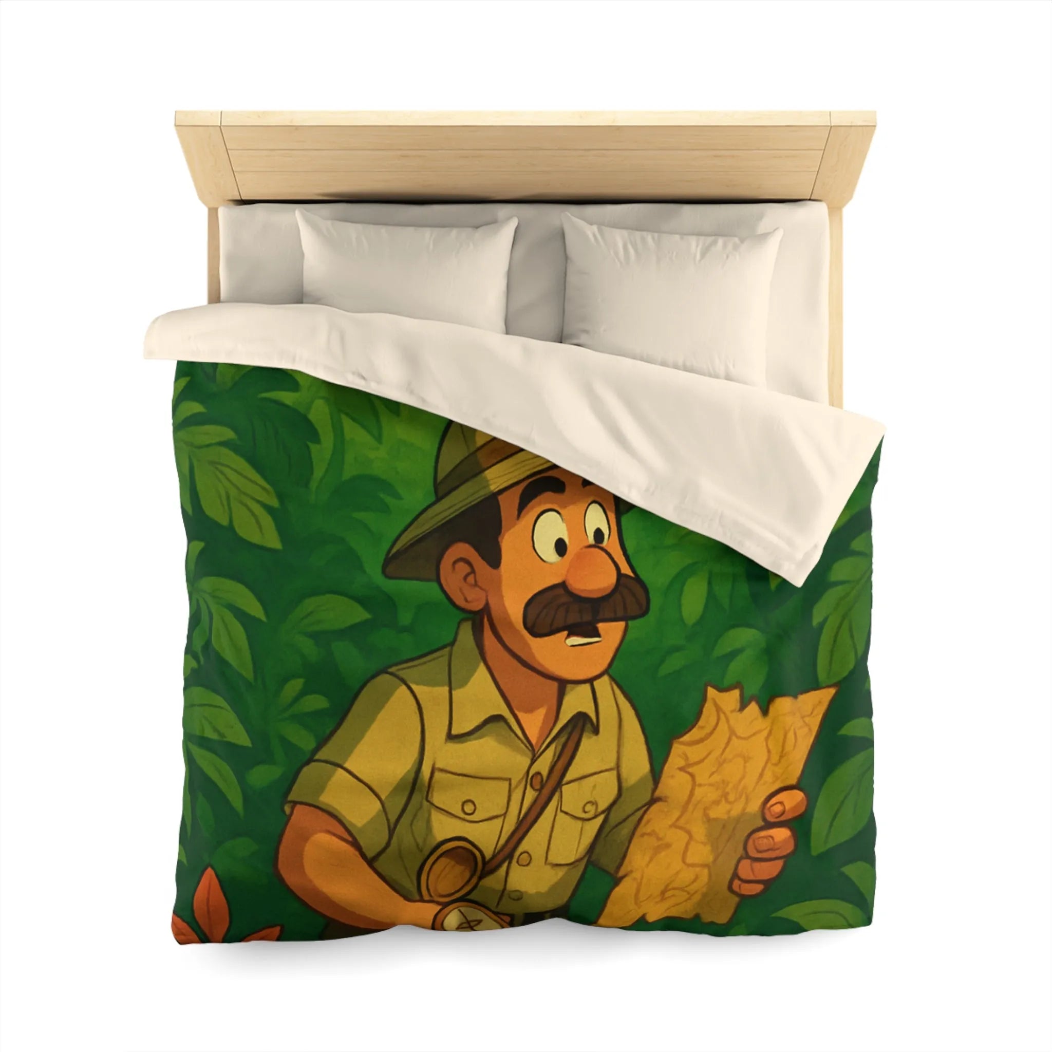 Décorez votre chambre avec une housse de couette aventure jungle et perroquet vibrant