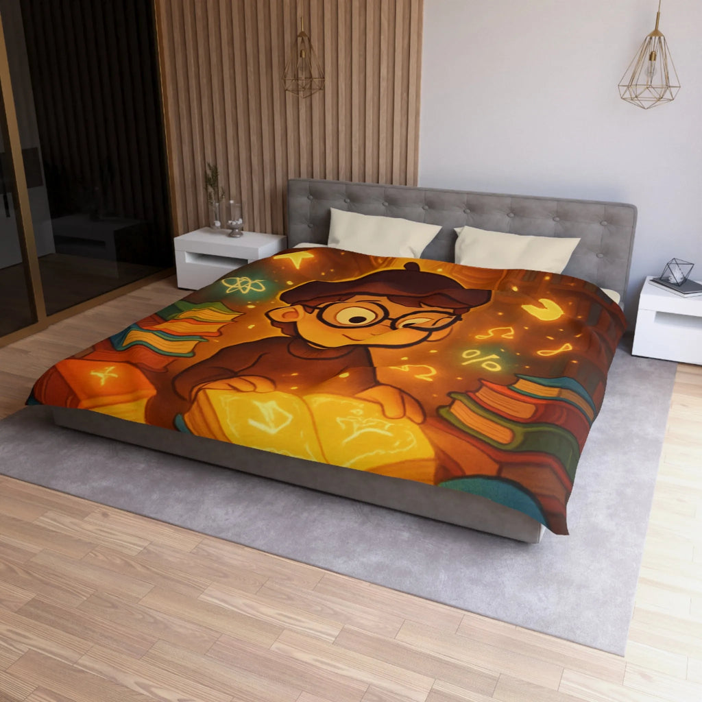 Housse de Couette Microfibre Art Graphique Contemporain Style Décoratif Chambre Tendance