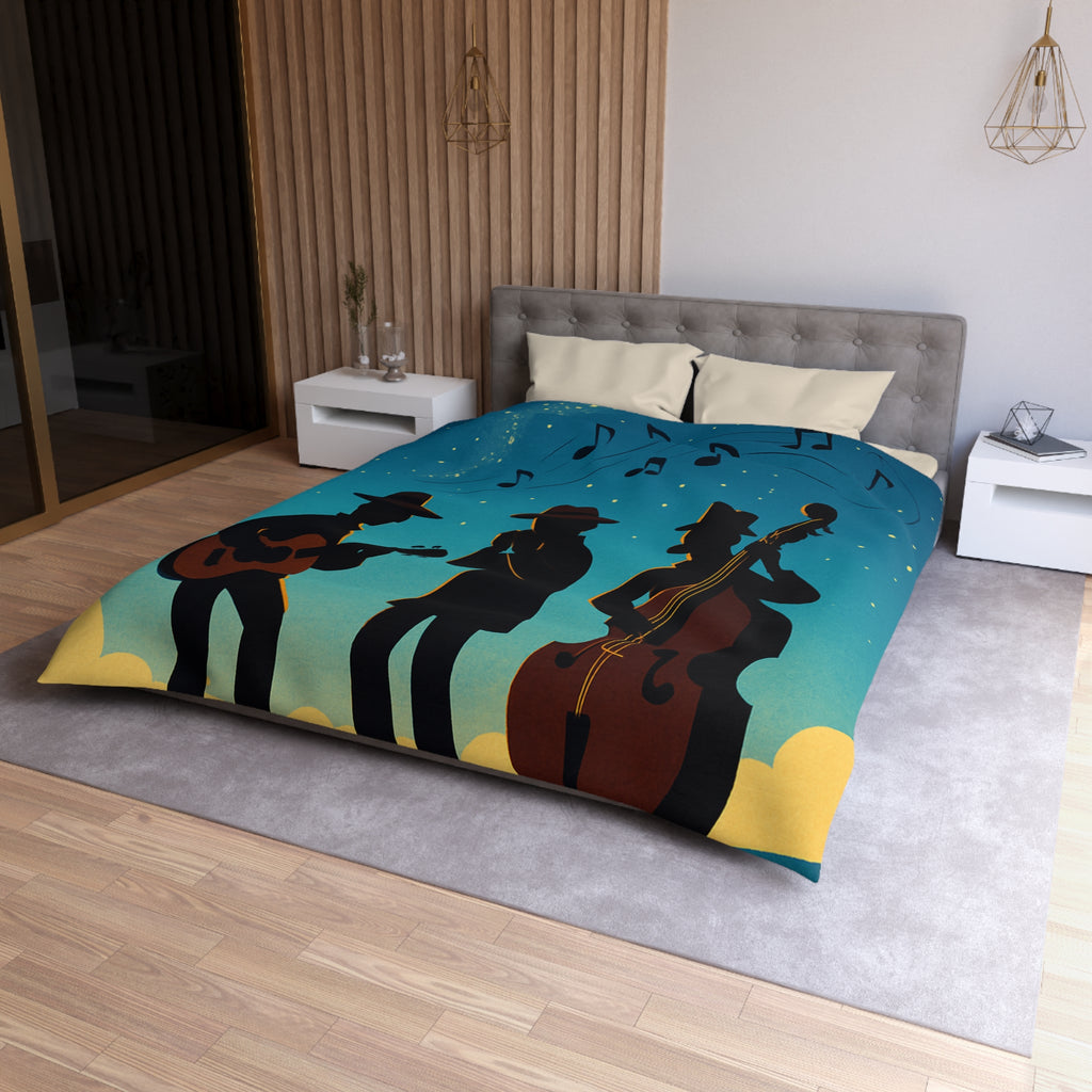 Housse de Couette Microfibre Design Artistique Moderne Décoration Chambre Confort Premium