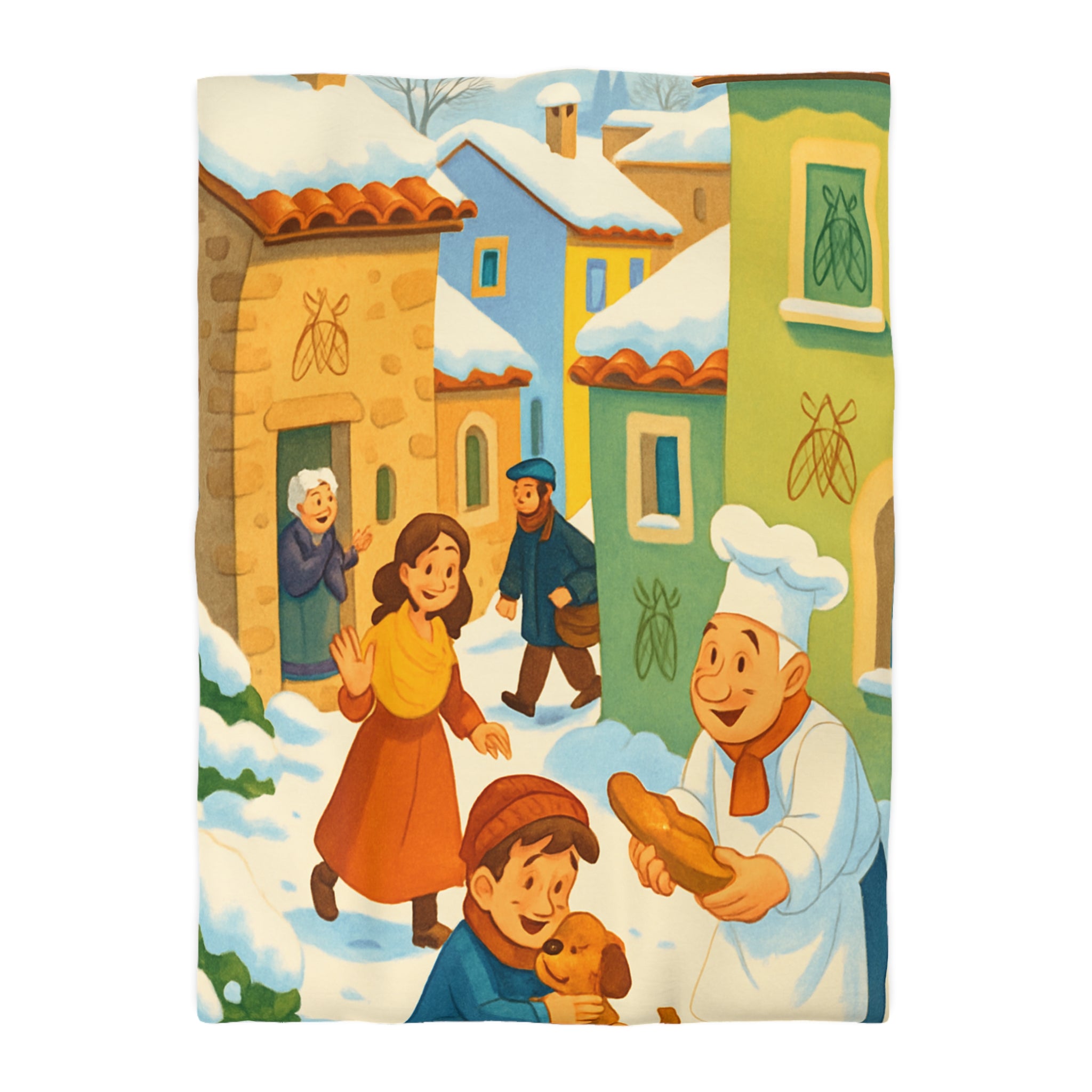 Housse de Couette Microfibre Design Artistique Moderne Décoration Chambre Confort Premium