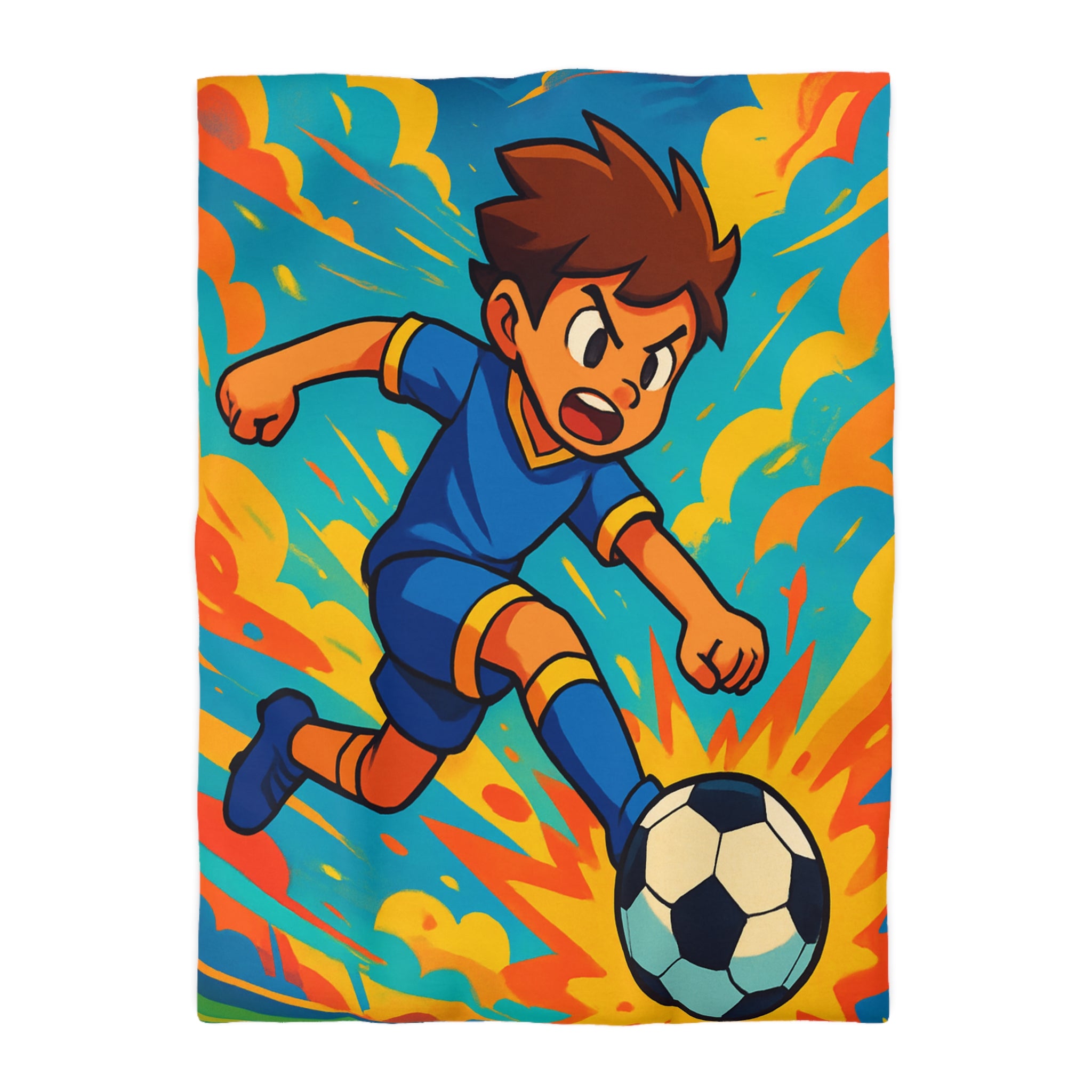 Housse de Couette Microfibre Motif Créatif Original Style Contemporain Chambre Élégante