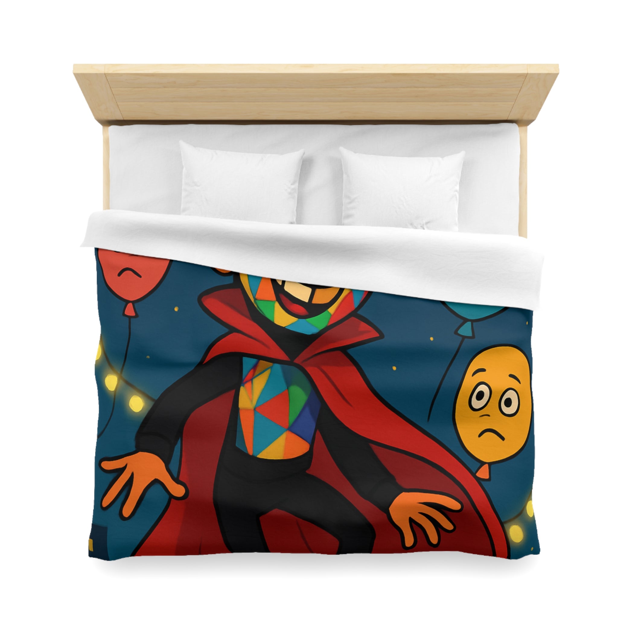 Housse de Couette Microfibre Design Artistique Moderne Décoration Chambre Confort Premium