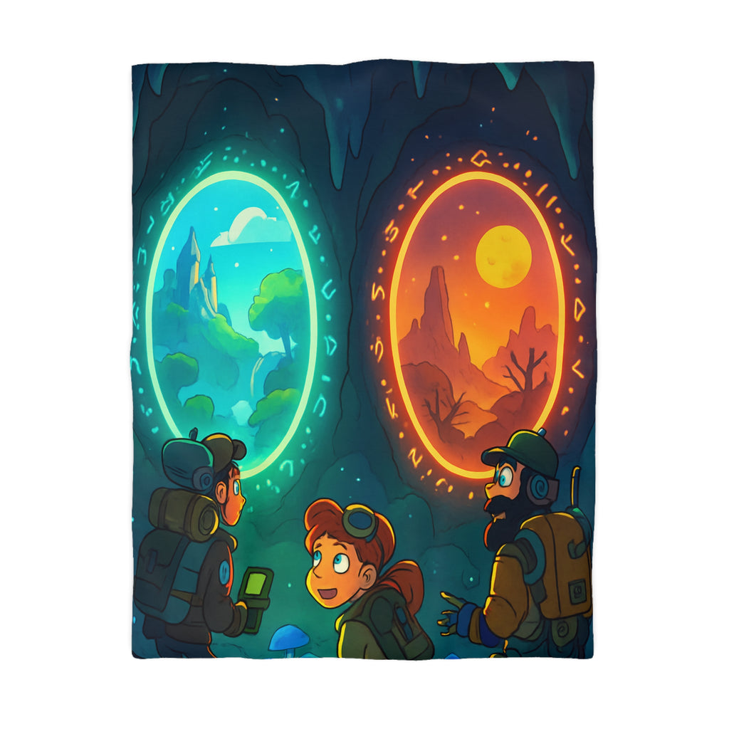 Housse de Couette Microfibre Design Artistique Moderne Décoration Chambre Confort Premium