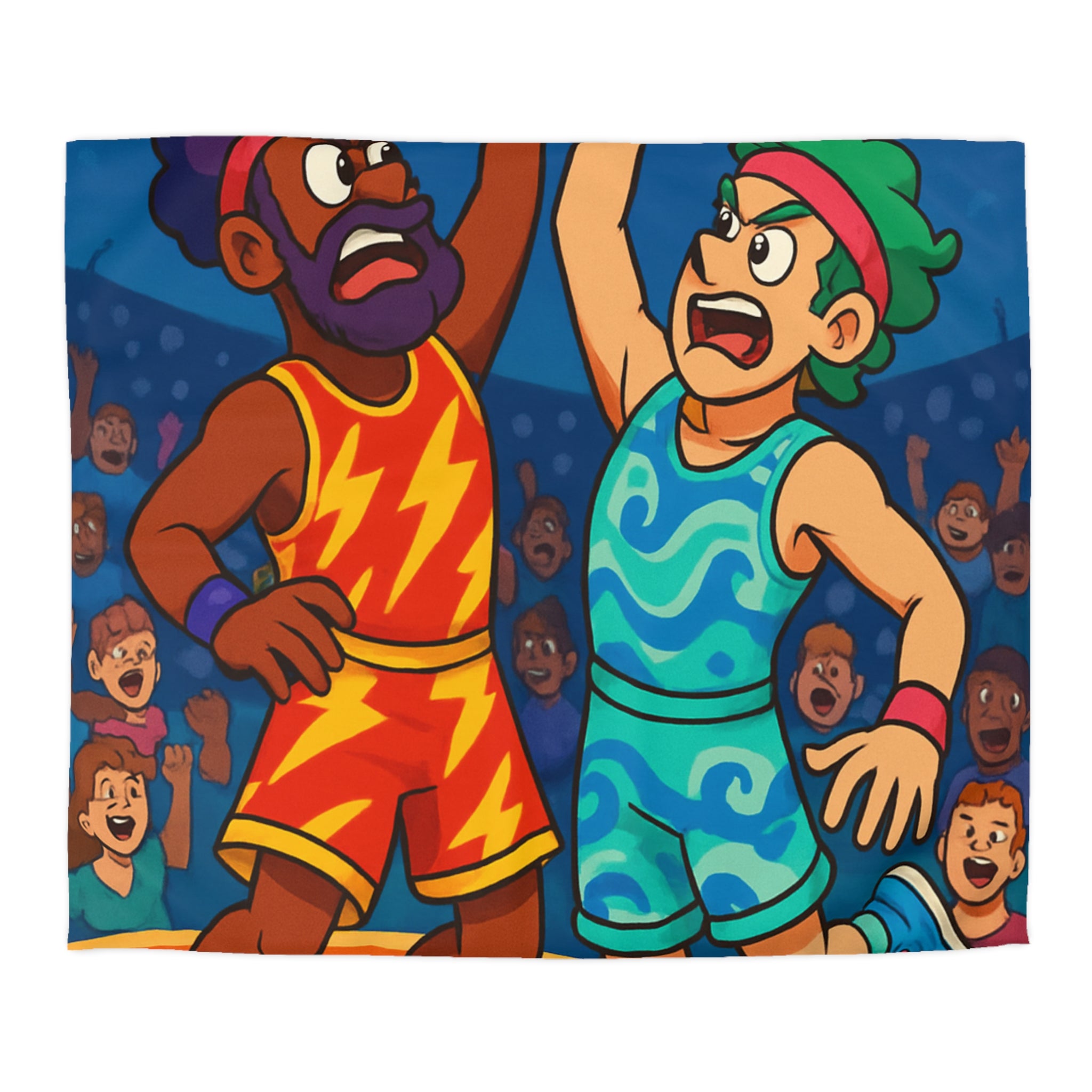 Housse de Couette Microfibre Illustration Unique Design Moderne Décoration Intérieure Raffinée