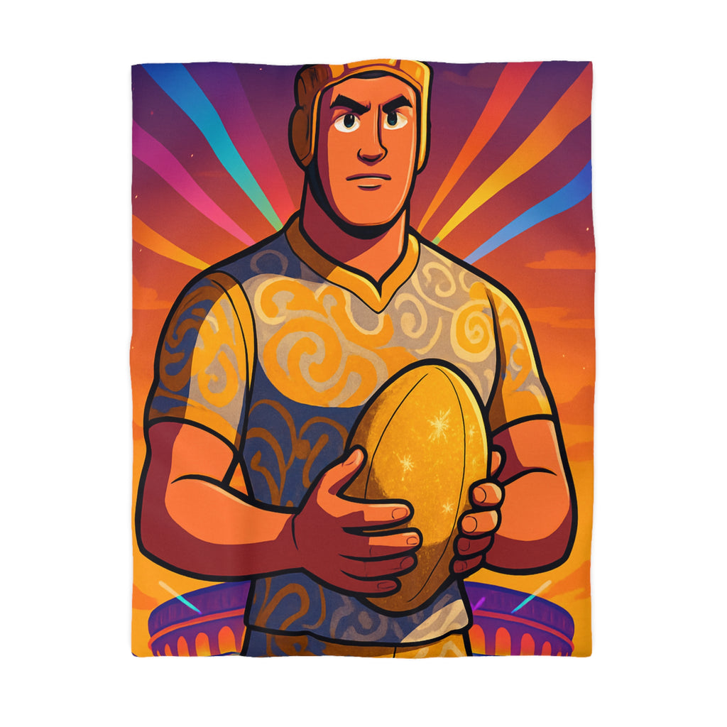 Housse de Couette Microfibre Illustration Unique Design Moderne Décoration Intérieure Raffinée