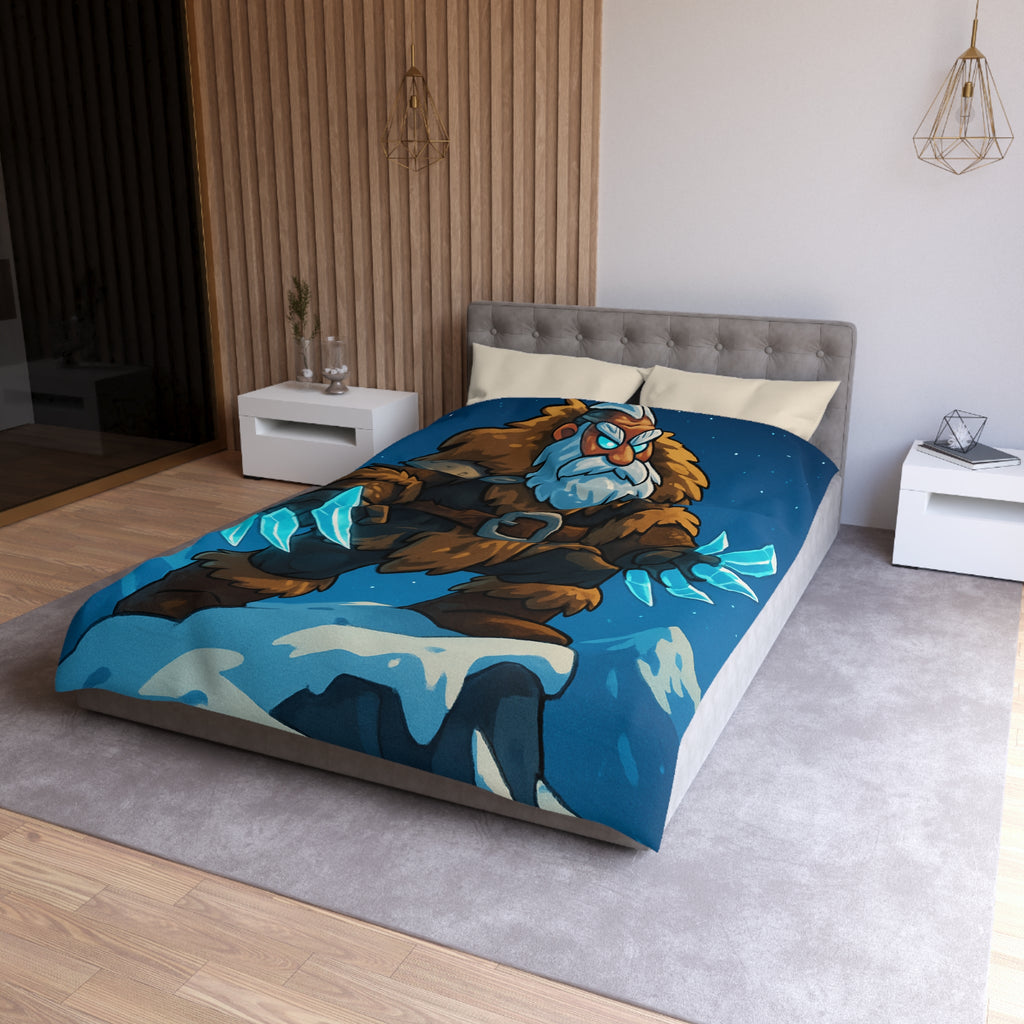 Housse de Couette Microfibre Motif Créatif Original Style Contemporain Chambre Élégante