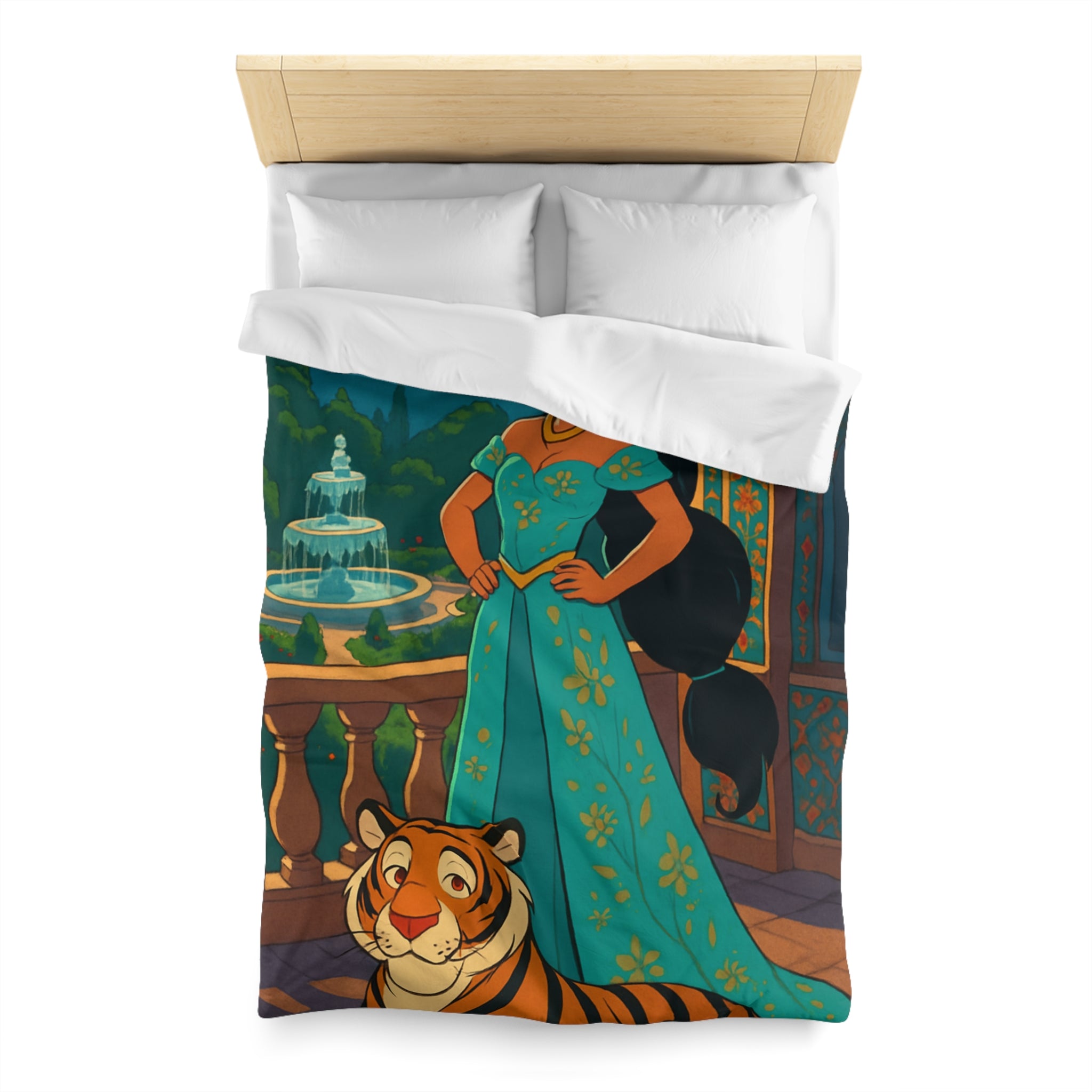 Housse de Couette Microfibre Motif Créatif Original Style Contemporain Chambre Élégante