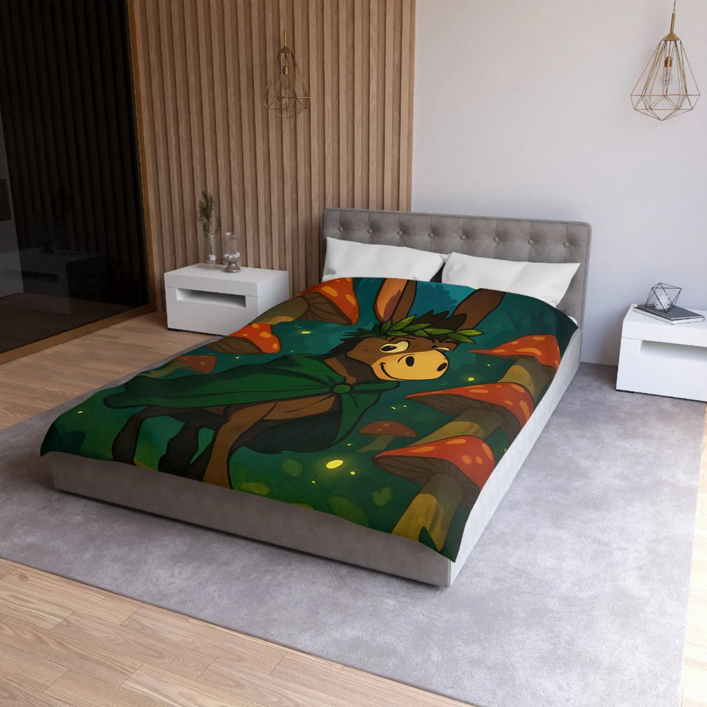 Housse de Couette Microfibre Art Graphique Contemporain Style Décoratif Chambre Tendance