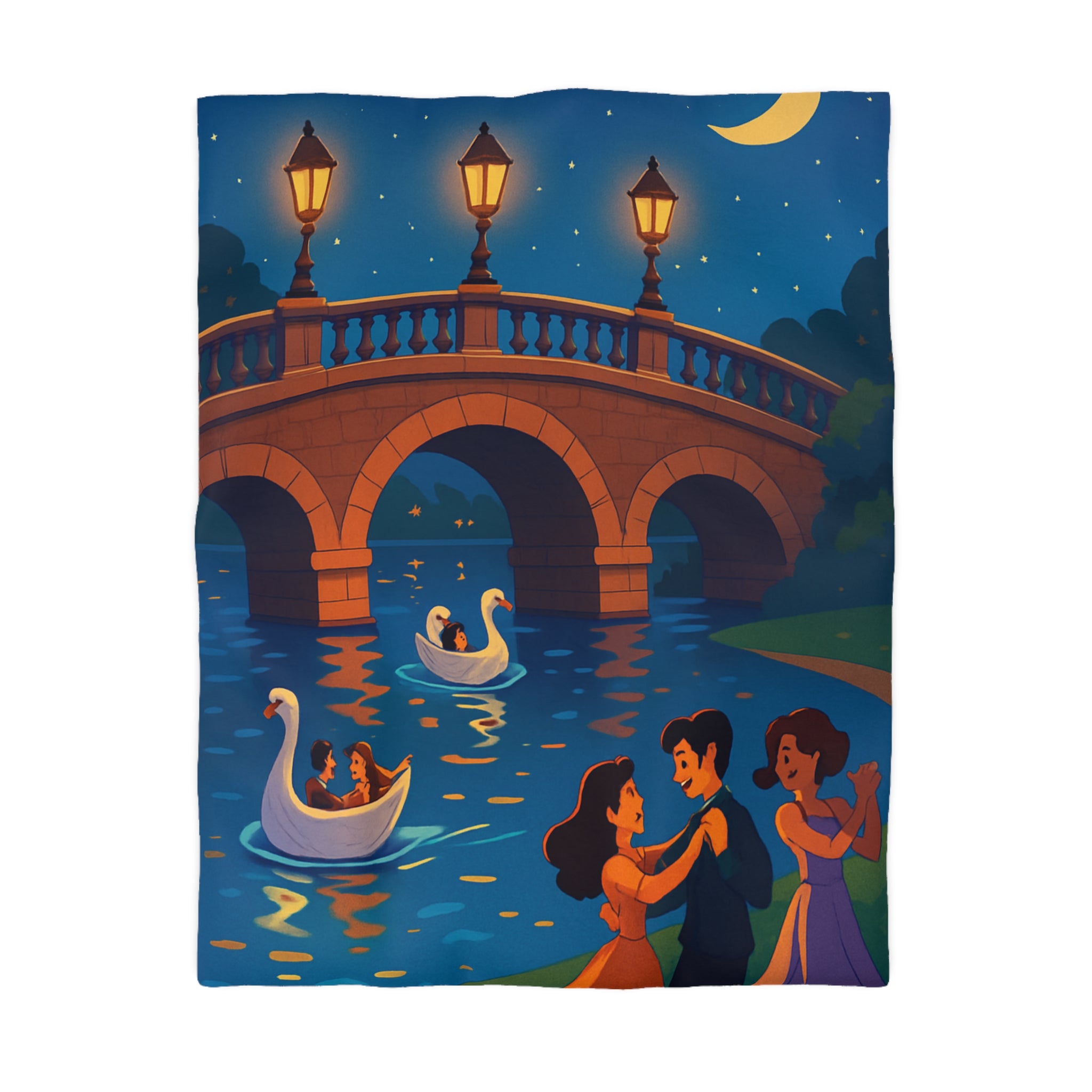 Housse de Couette Microfibre Illustration Unique Design Moderne Décoration Intérieure Raffinée