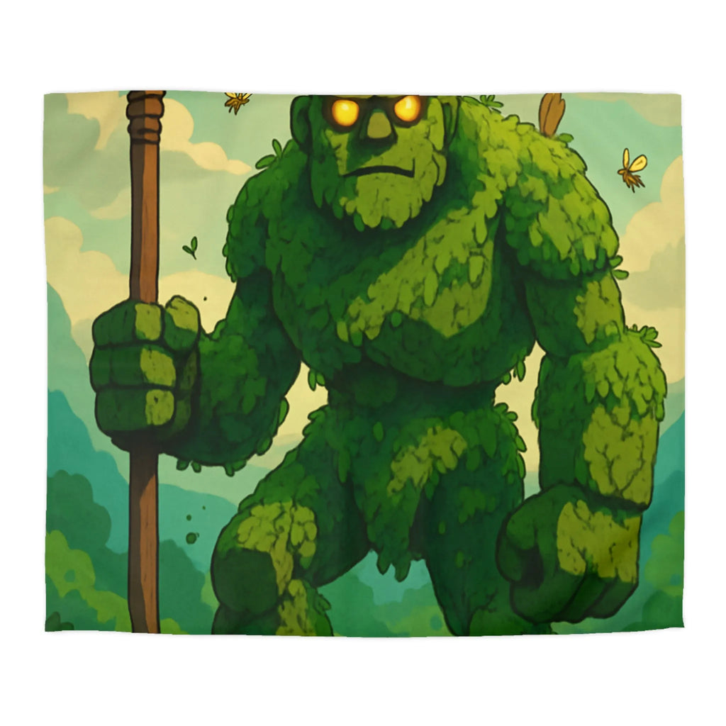 Housse de Couette avec Géant de Feuillage et Abeilles, Ambiance Fantaisiste Naturelle