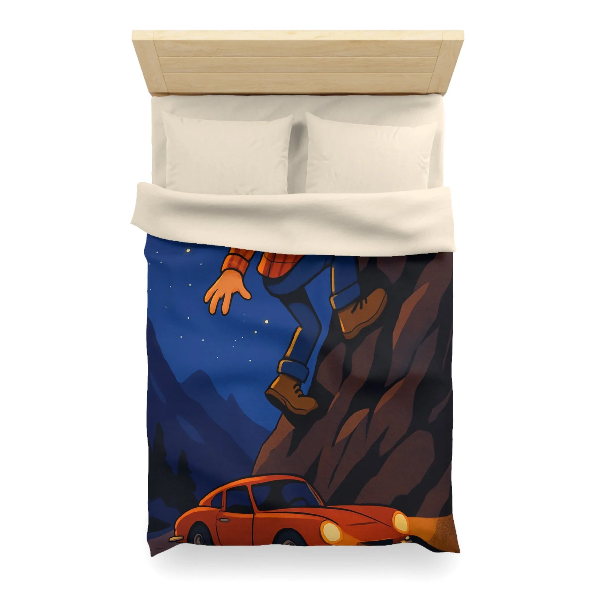 Housse de Couette Microfibre Art Graphique Contemporain Style Décoratif Chambre Tendance