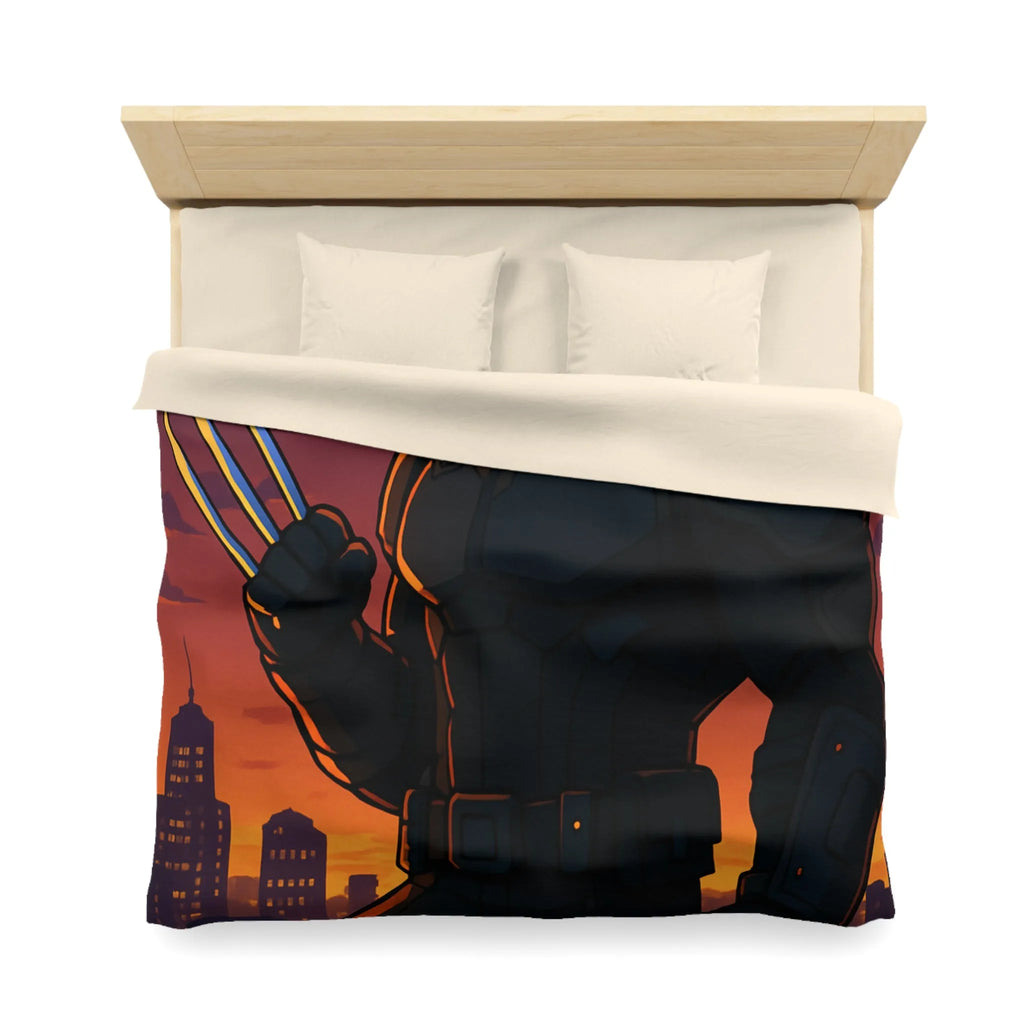 Housse de Couette Microfibre Art Graphique Contemporain Style Décoratif Chambre Tendance