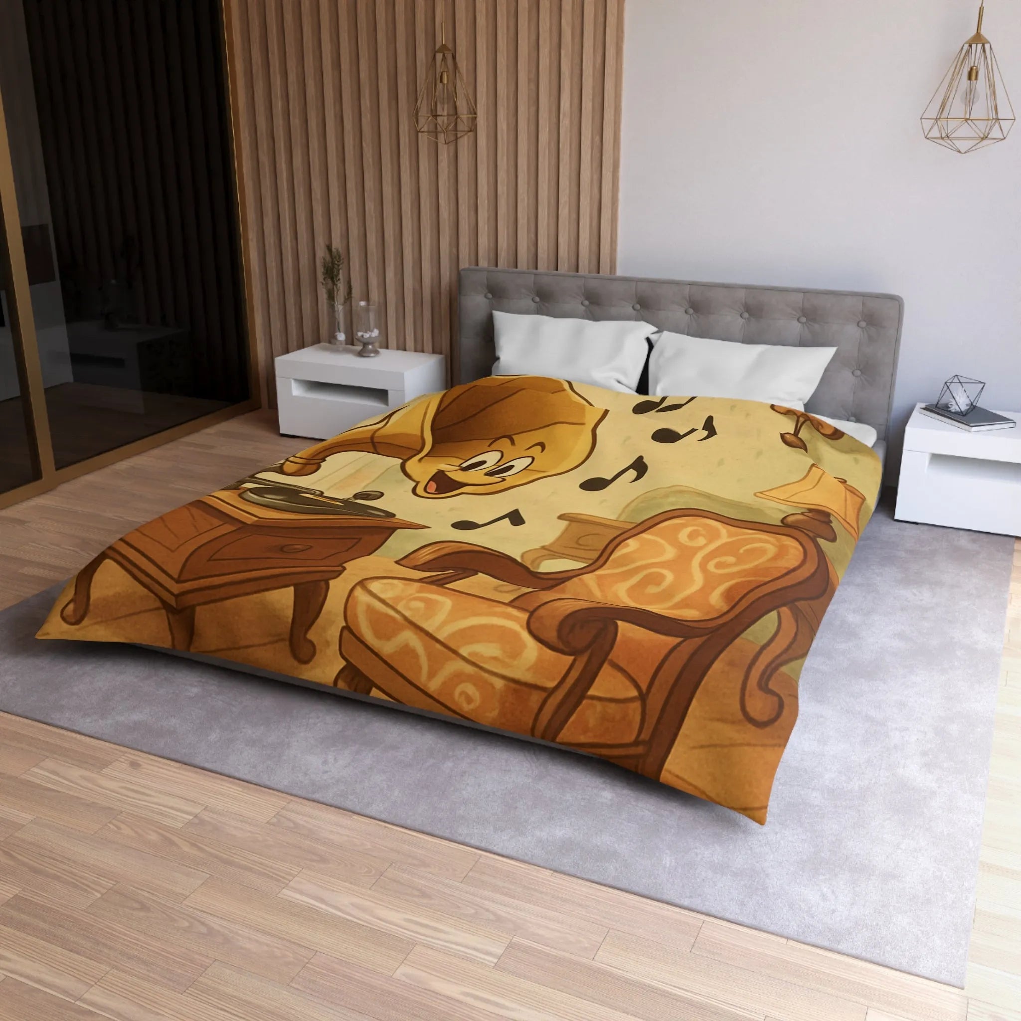 Housse de Couette Microfibre Création Artistique Moderne Design Exclusif Décoration Chambre