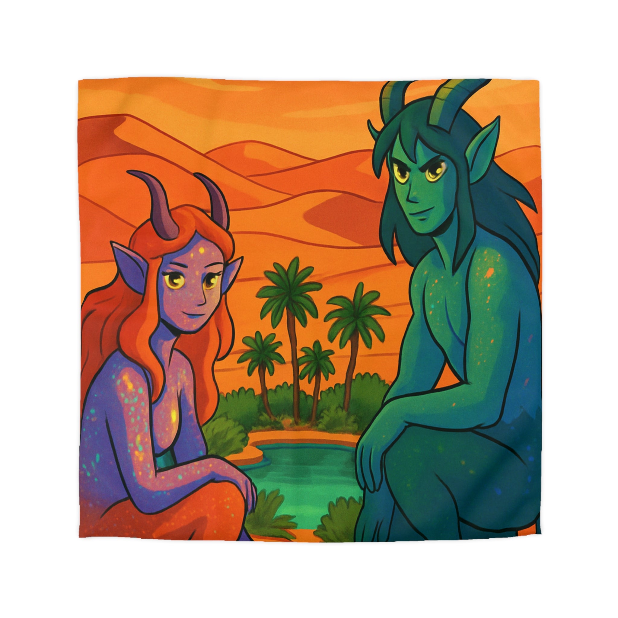 Housse de Couette Microfibre Motif Créatif Original Style Contemporain Chambre Élégante