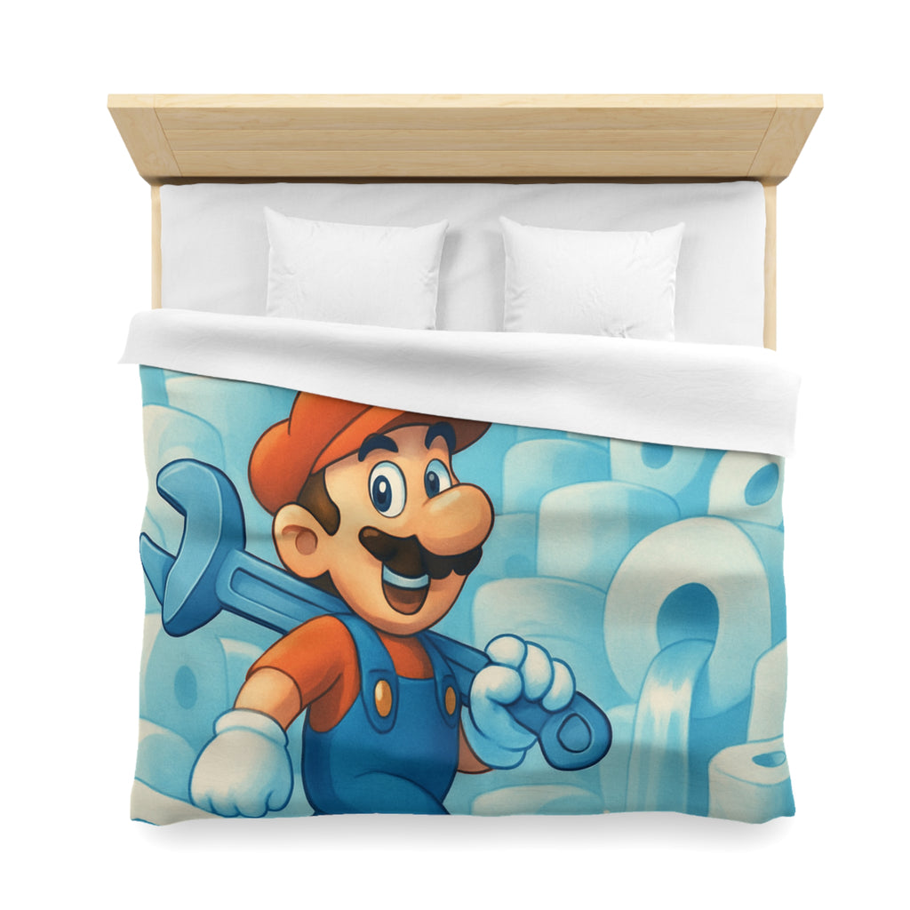 Housse de Couette Microfibre Illustration Unique Design Moderne Décoration Intérieure Raffinée