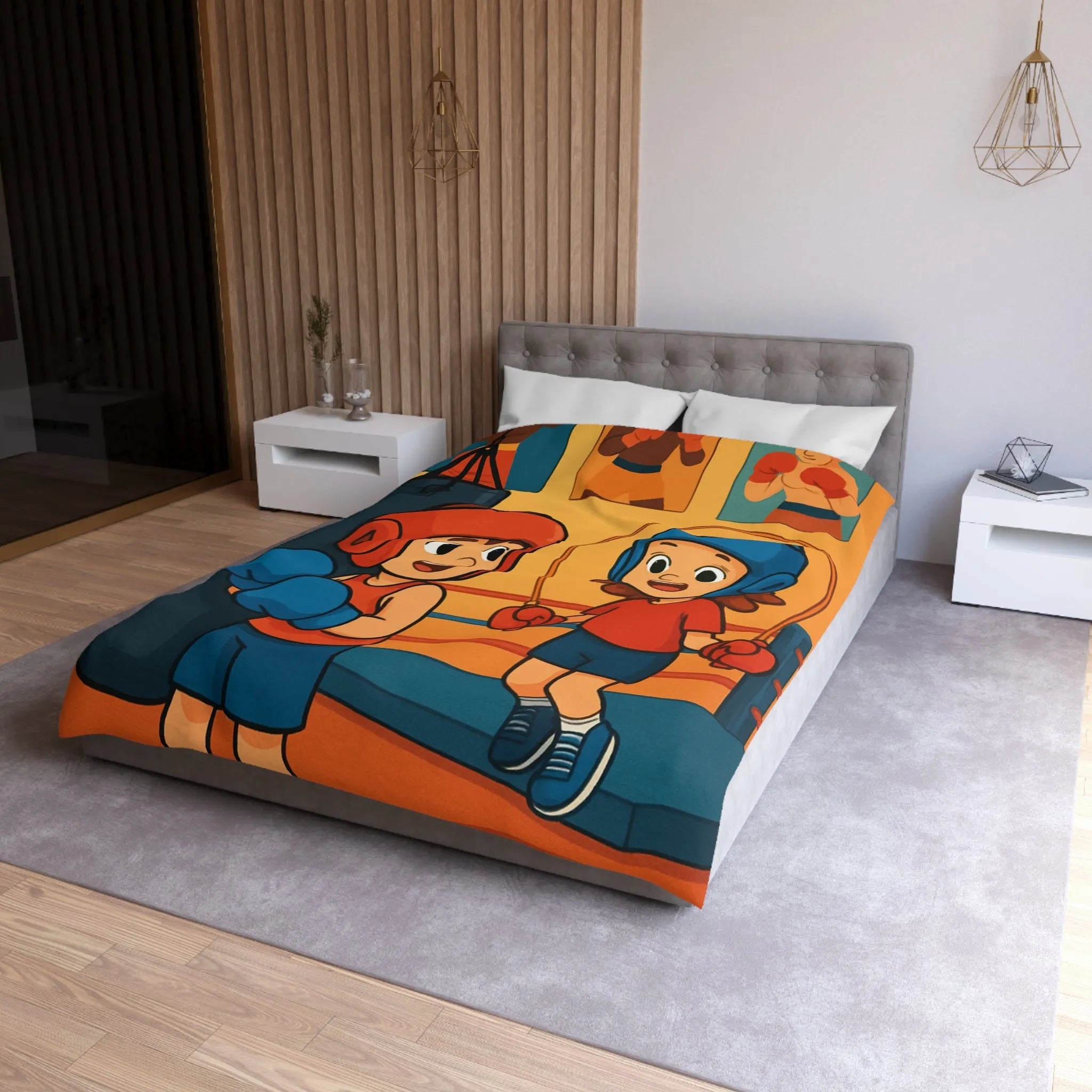 Housse de Couette Microfibre Création Artistique Moderne Design Exclusif Décoration Chambre