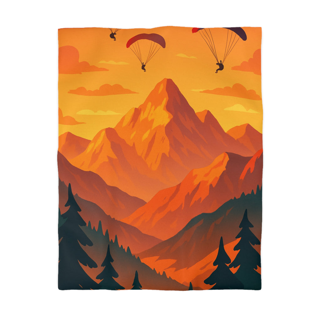 Housse de Couette Microfibre Design Artistique Moderne Décoration Chambre Confort Premium