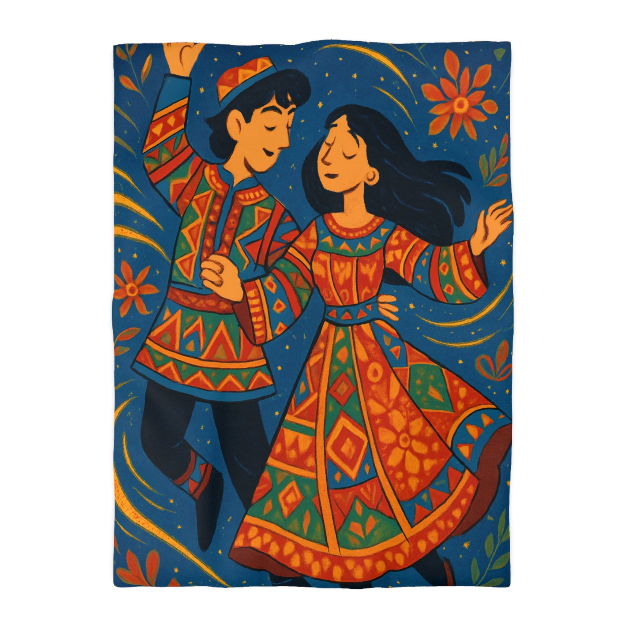 Housse de Couette Microfibre Illustration Unique Design Moderne Décoration Intérieure Raffinée