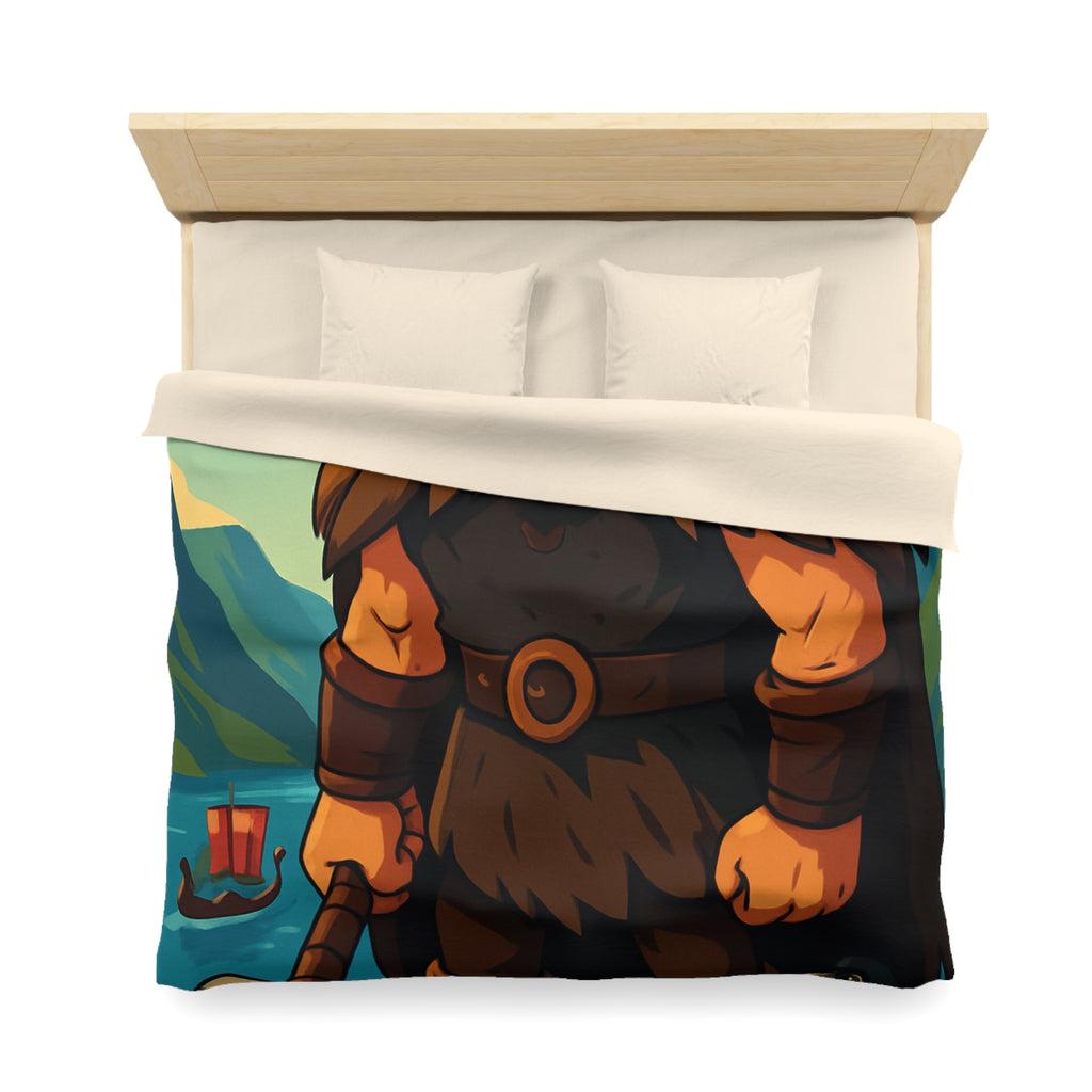 Housse de Couette Microfibre Illustration Unique Design Moderne Décoration Intérieure Raffinée