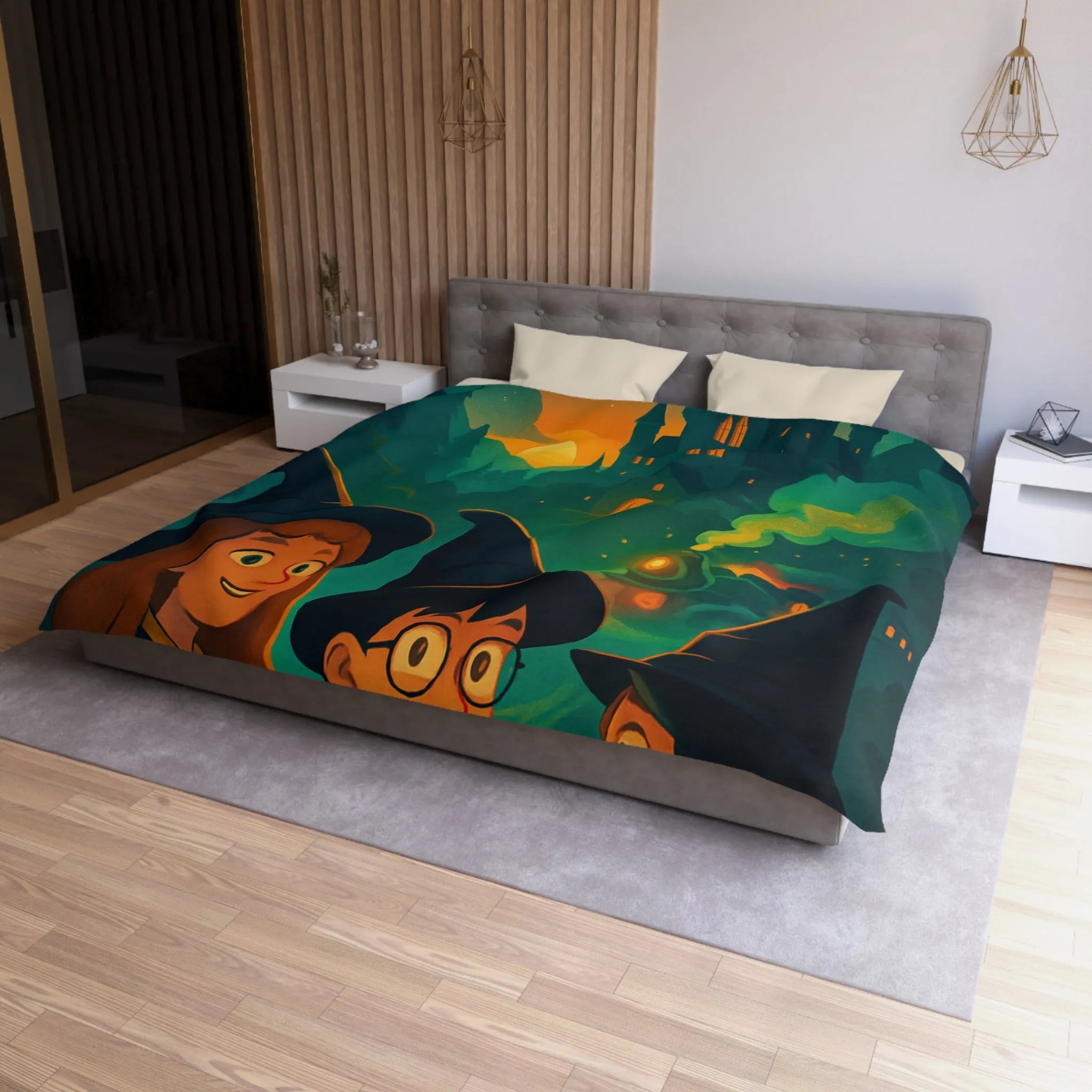 Explorez l'univers magique des sorciers avec une housse de couette mystérieuse et captivante