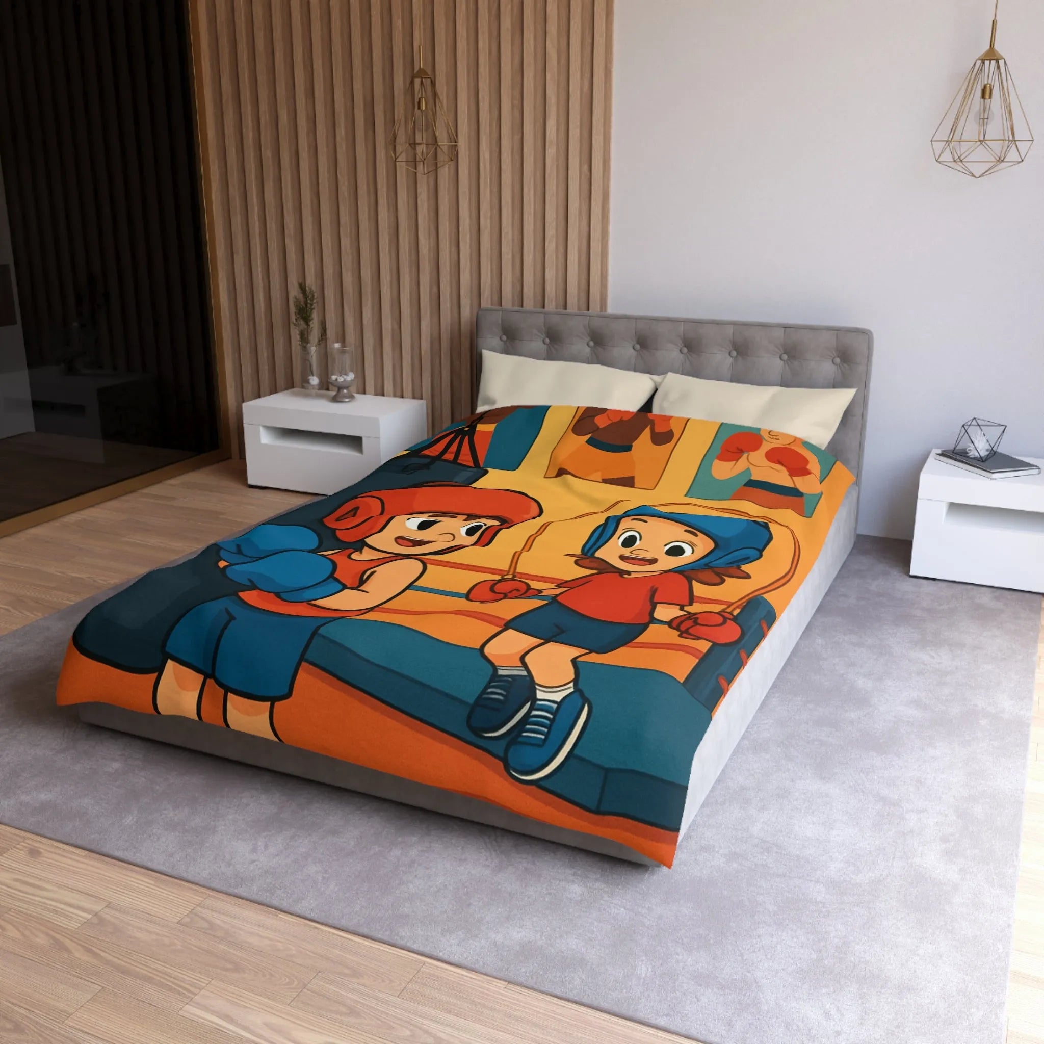 Housse de Couette Microfibre Création Artistique Moderne Design Exclusif Décoration Chambre