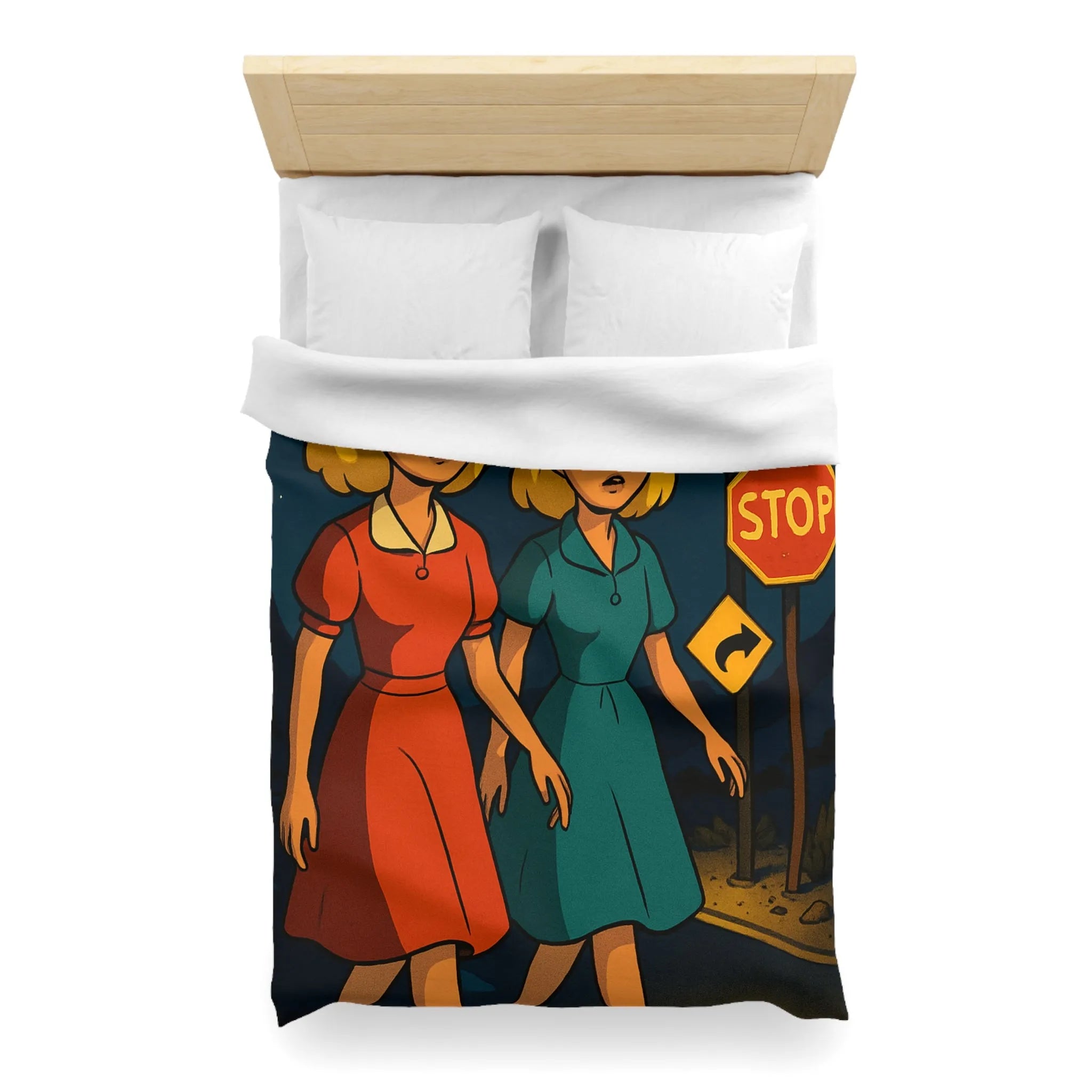 Housse de Couette Microfibre Création Artistique Moderne Design Exclusif Décoration Chambre