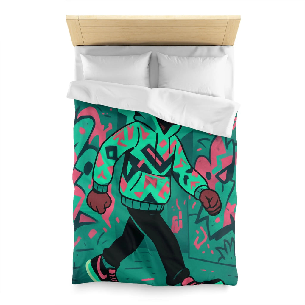 Housse de Couette Microfibre Création Artistique Moderne Design Exclusif Décoration Chambre