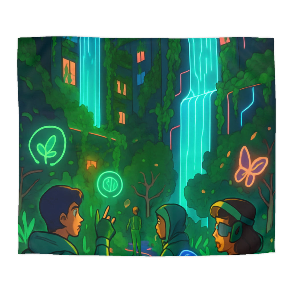 Housse de Couette Microfibre Design Artistique Moderne Décoration Chambre Confort Premium